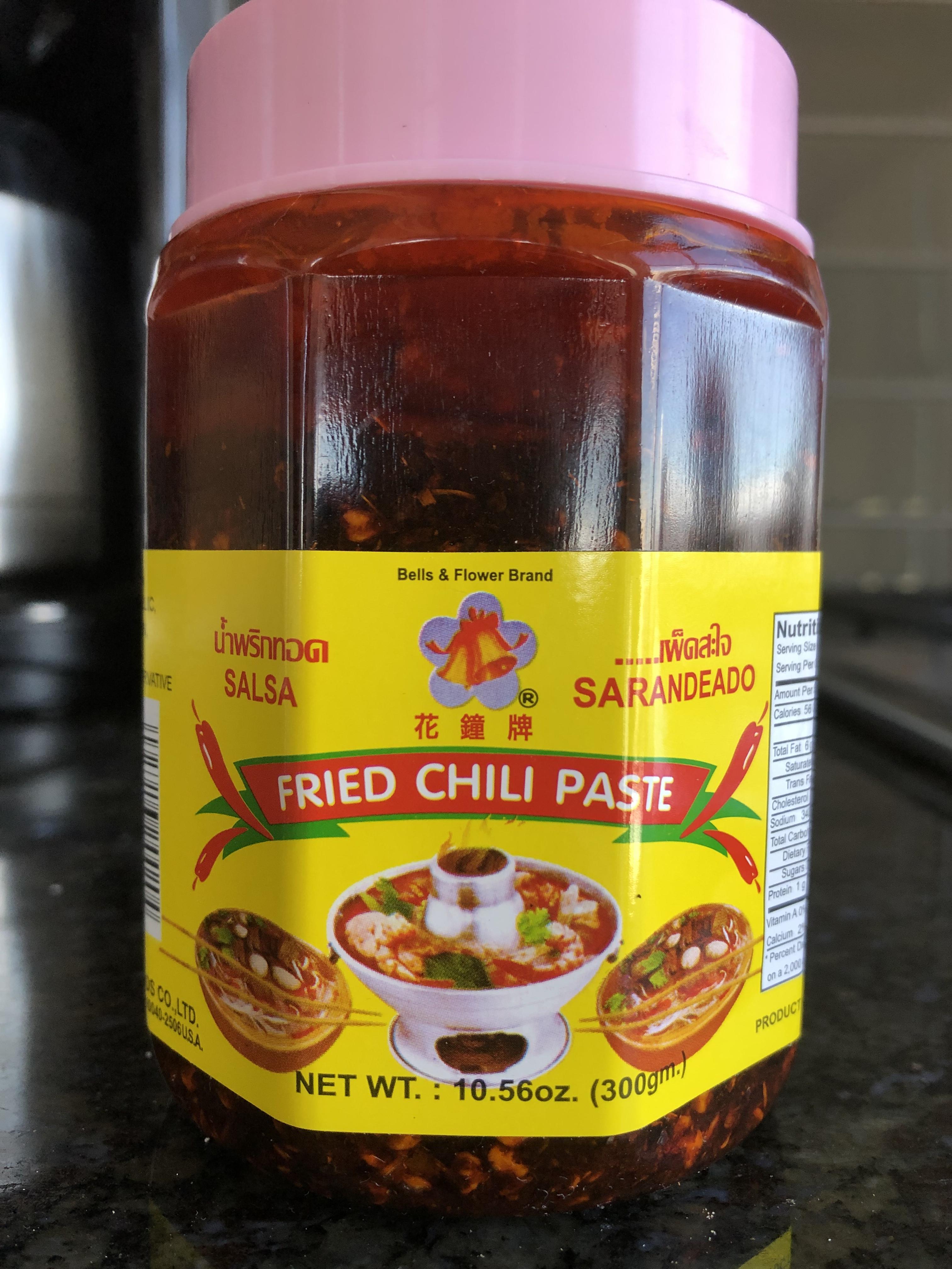 This is officially the hottest fried chili oil I’ve ever had. Thai food