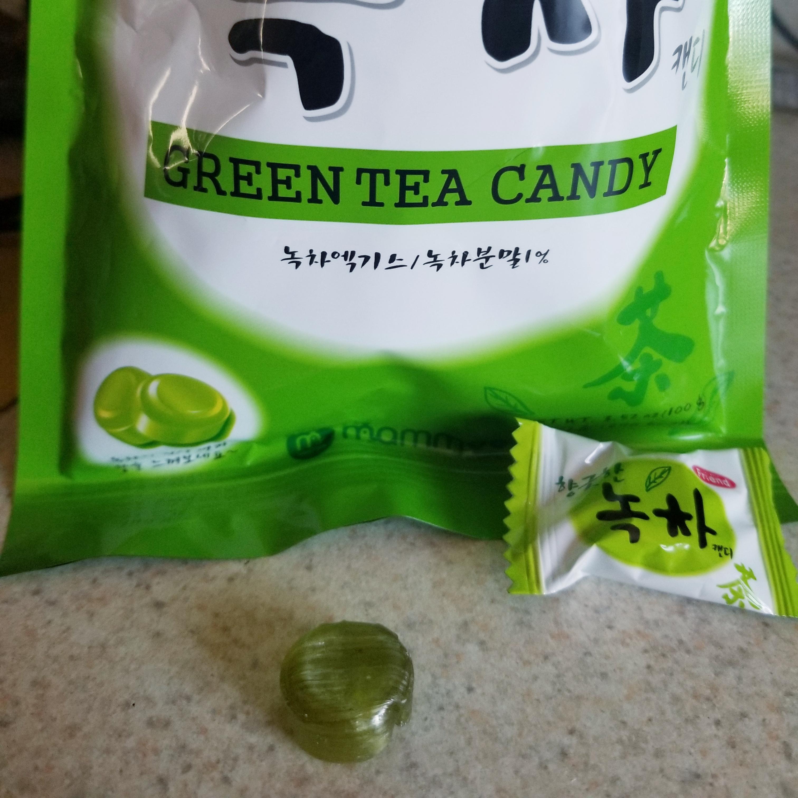 Korean green tea candy. It tastes so authentic and fresh like a real