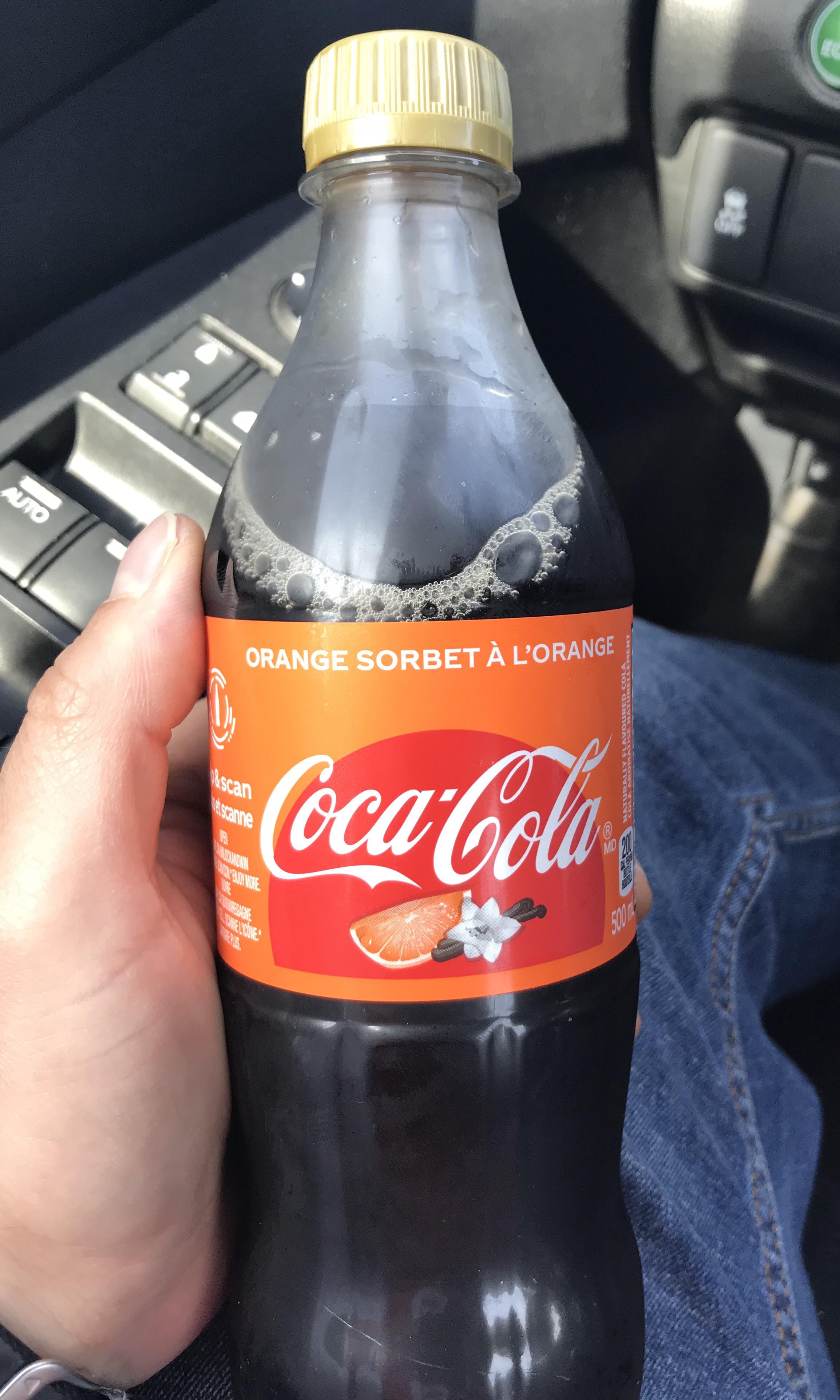 Coke Orange Sorbet Soda
