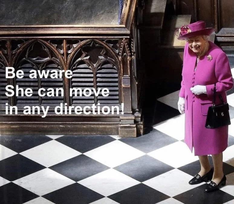 The Queen. Had to post this now. Won’t be relevant when PC is King. r