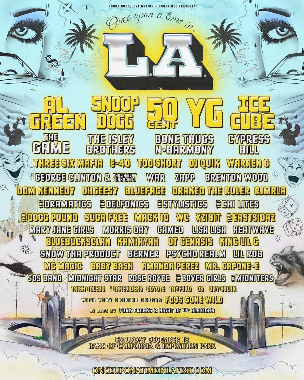 Once Upon A Time in LA lineup 12/18/2021 r/festivals