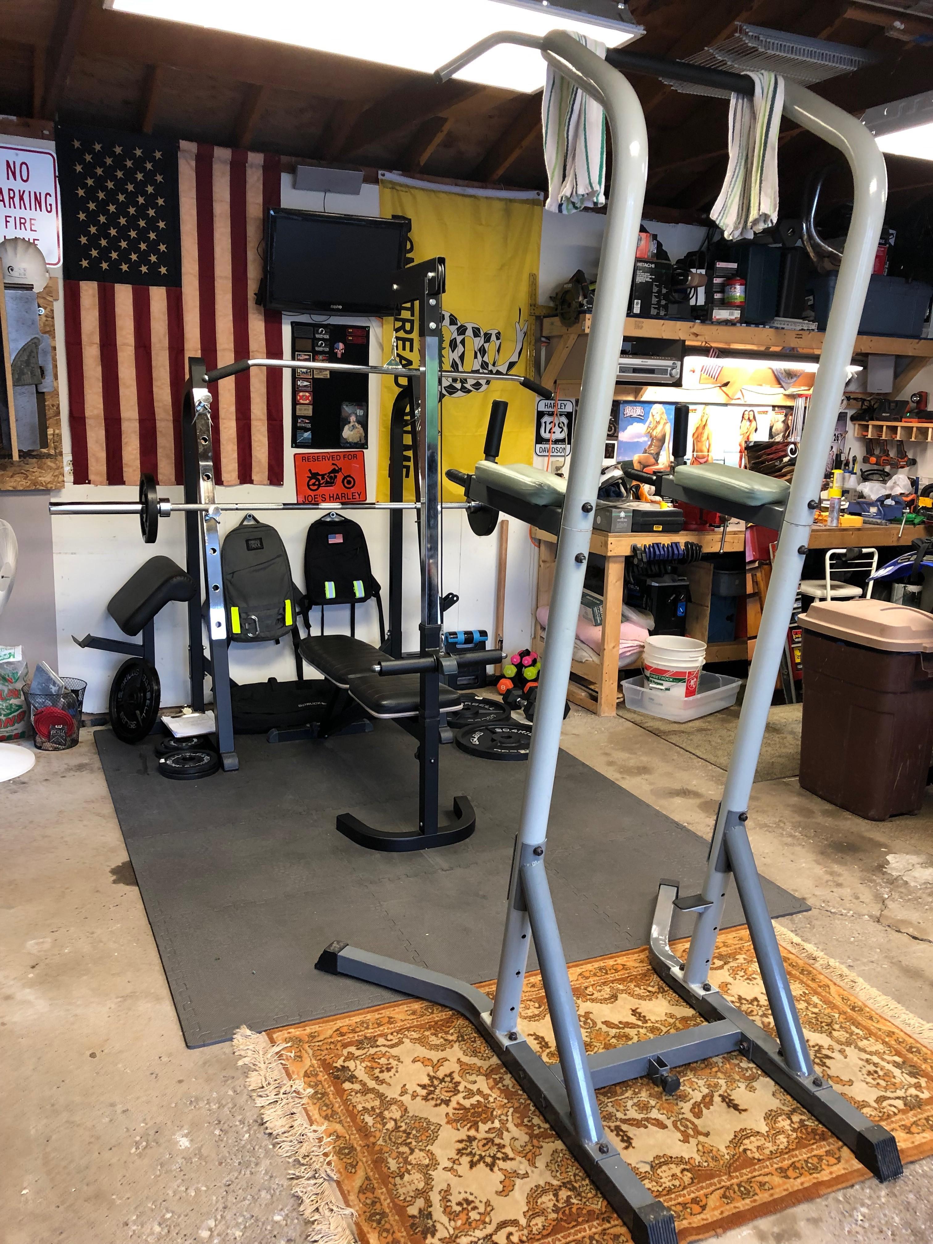 I'm addicted. Just added the Olympic weights, bench, rack, and pulley