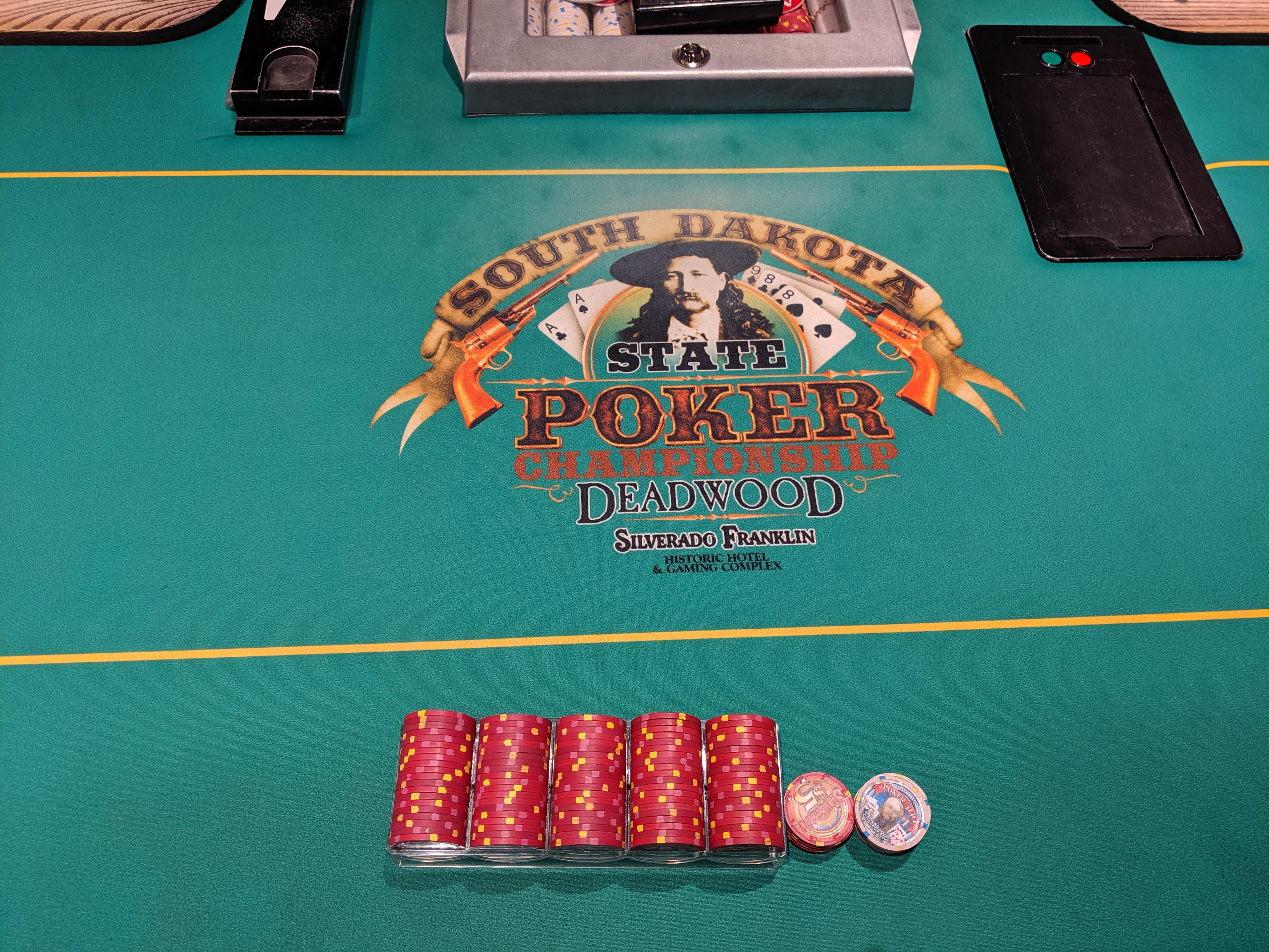 in for 200 out for 535 at the Silverado in Deadwood SD r/poker