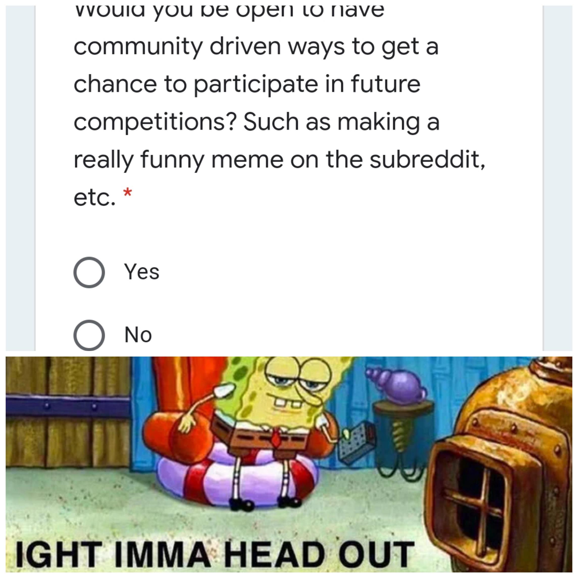 Nah Fam I'm Good, I'm trash at making jokes r/MrBeastGaming