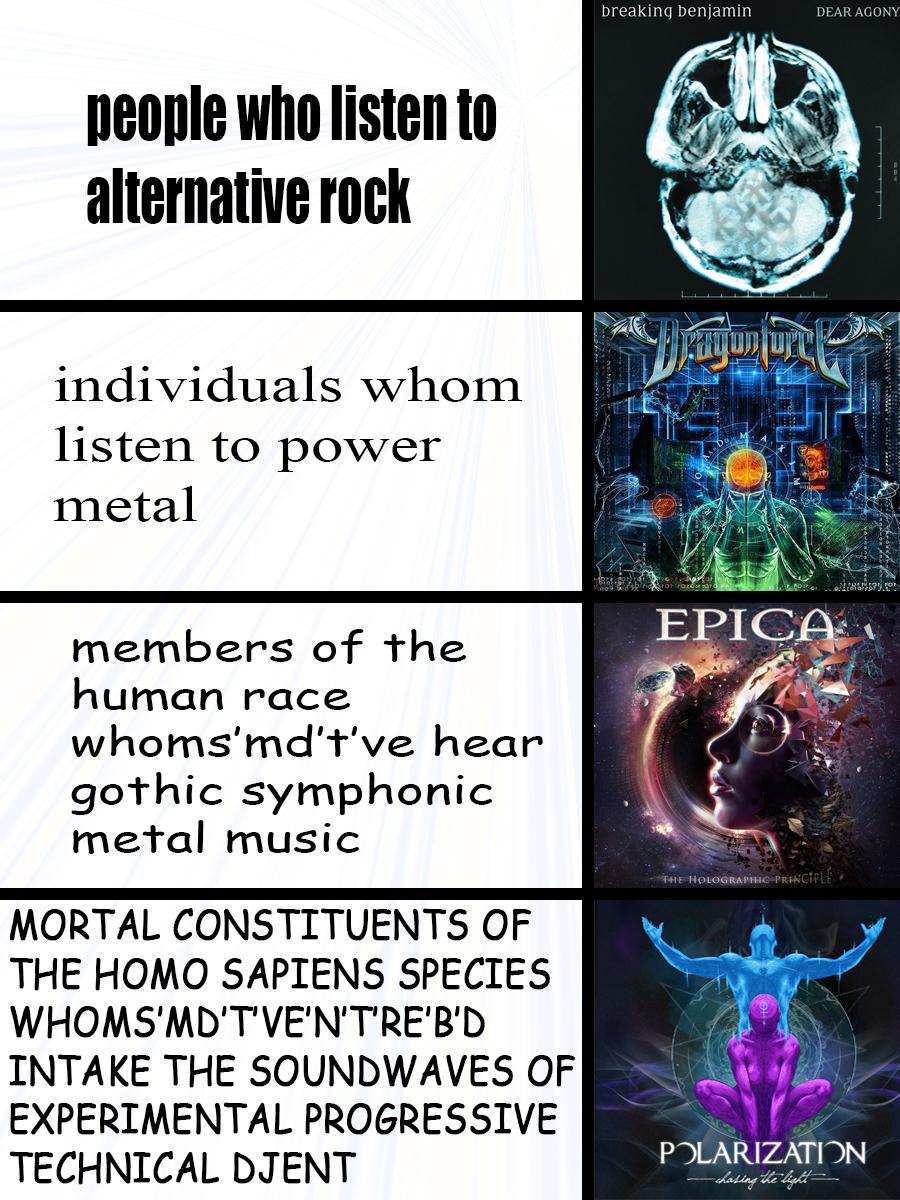 different types of metal fans r/MetalMemes