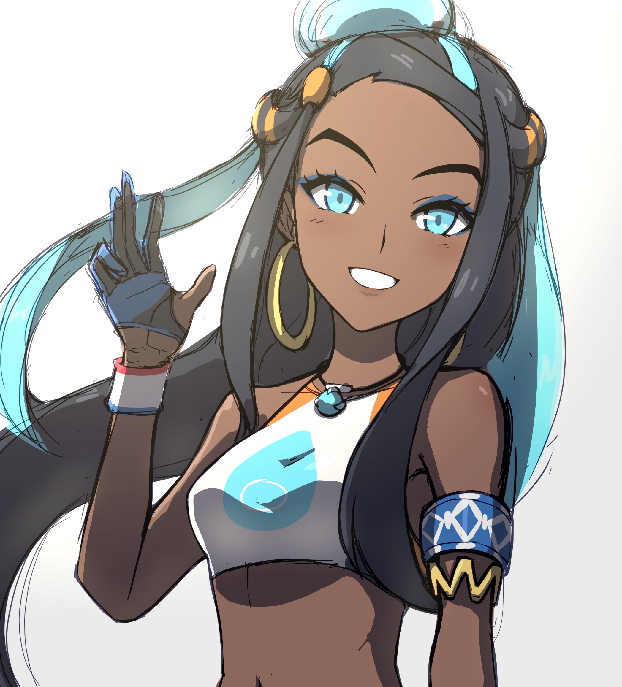 Nessa Fanart [OC] : PokemonSwordAndShield