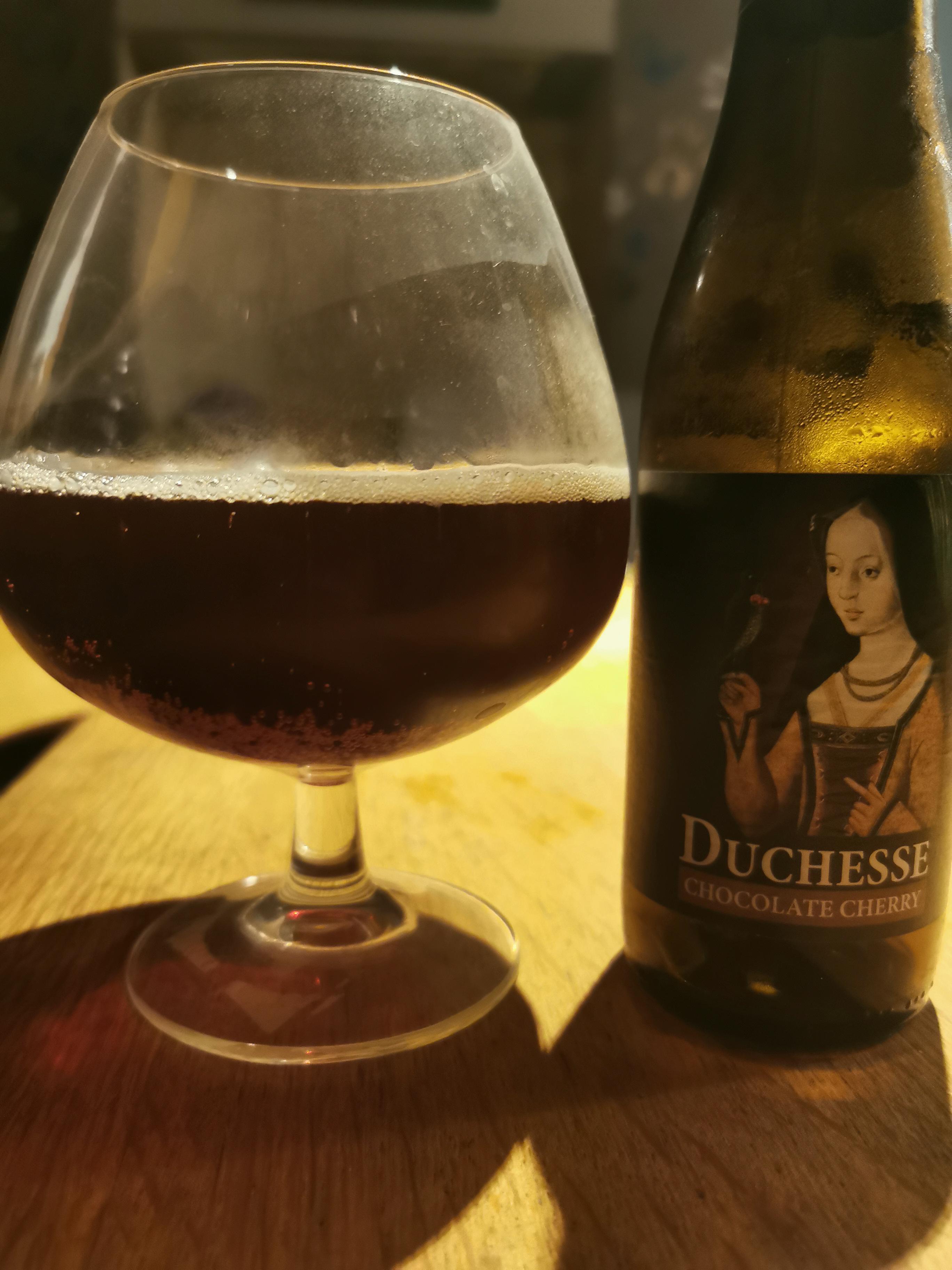 Duchesse Chocolate Cherry. Sour but with a chocolate taste. not bad! r/UK_beer