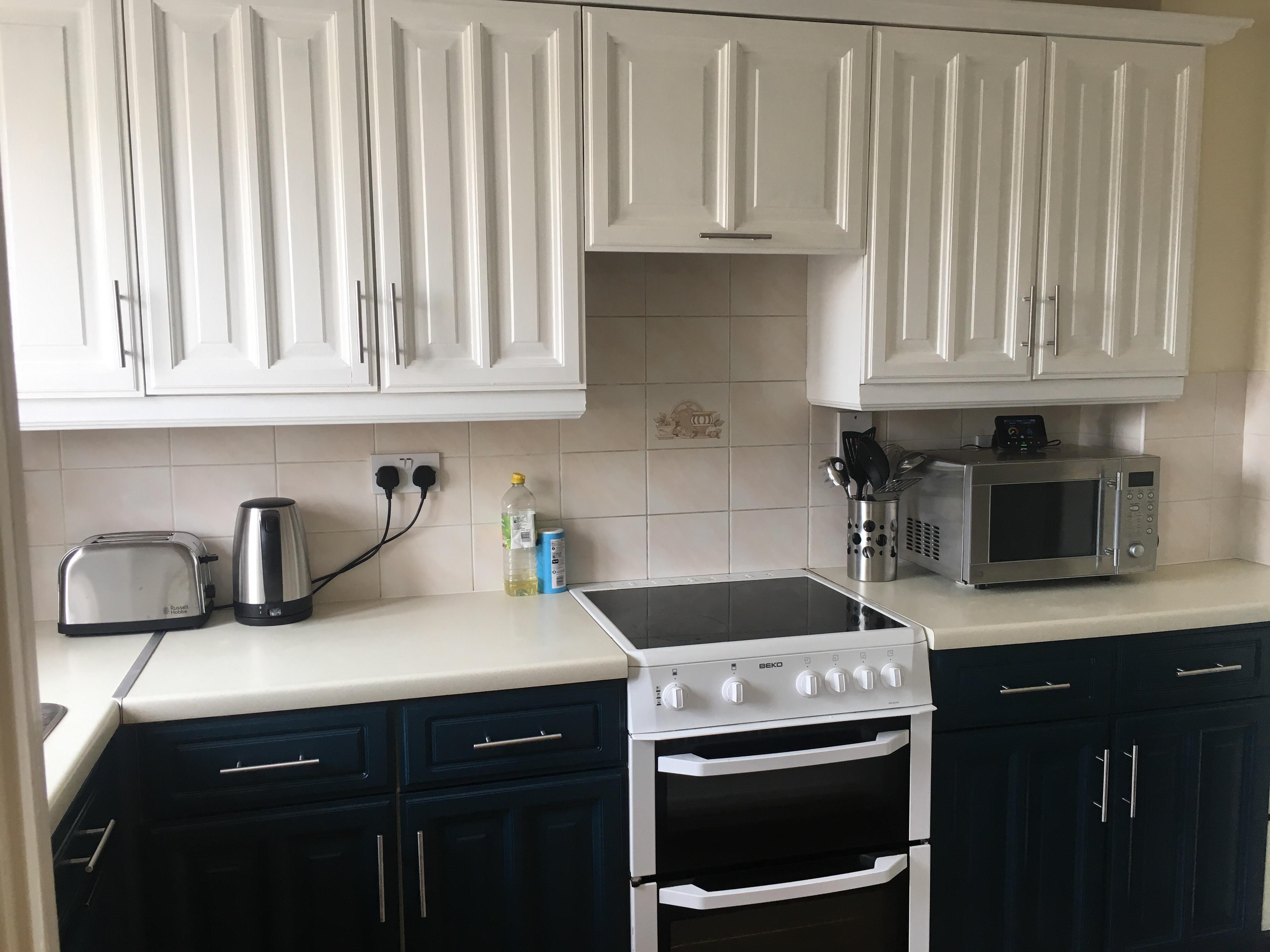 Finished kitchen! have been painted and the handles changed