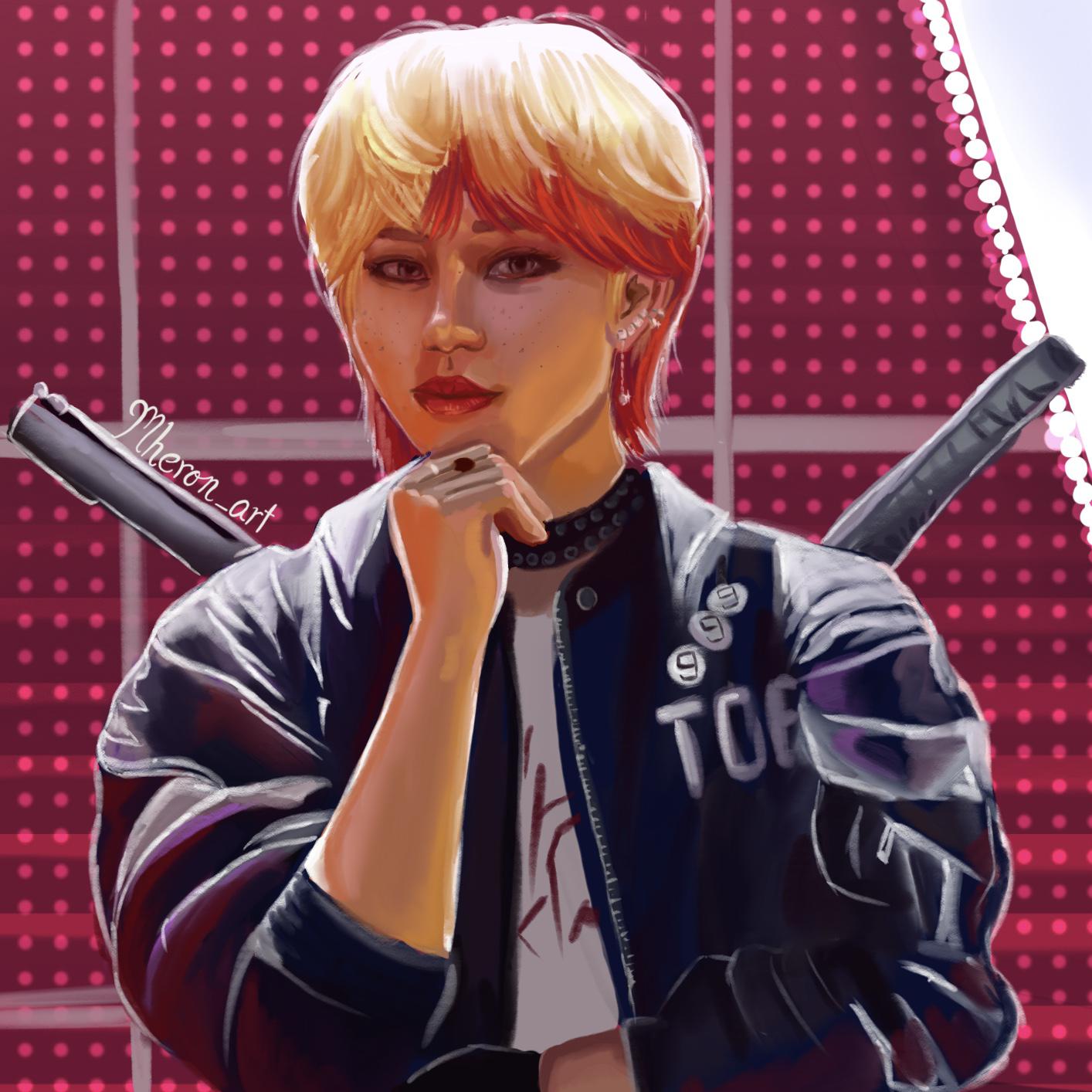 210526 I drew Deadpool Felix from Kingdom! r/straykids