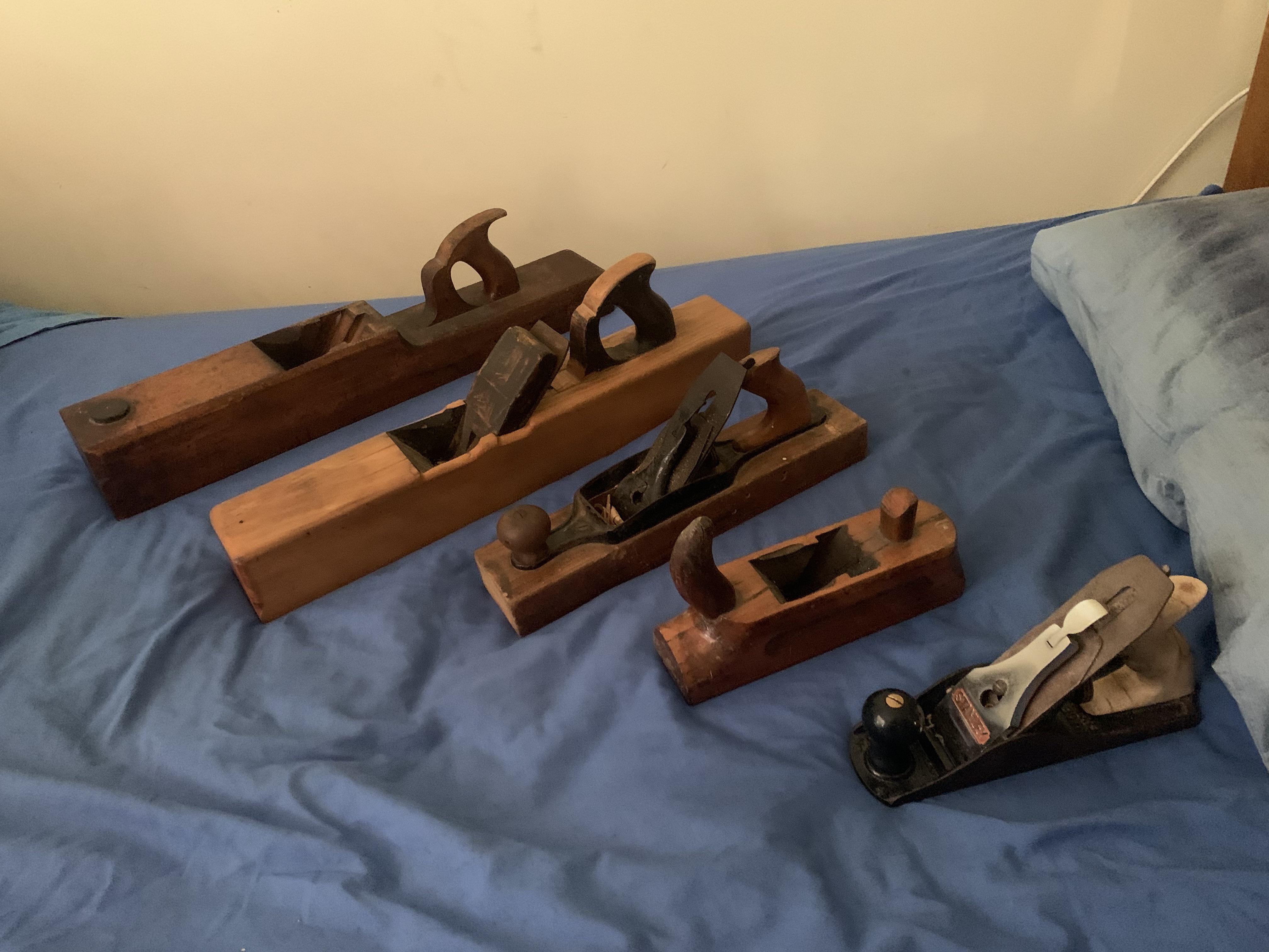 All of my hand planes. I do have the wedges and blade for the two that