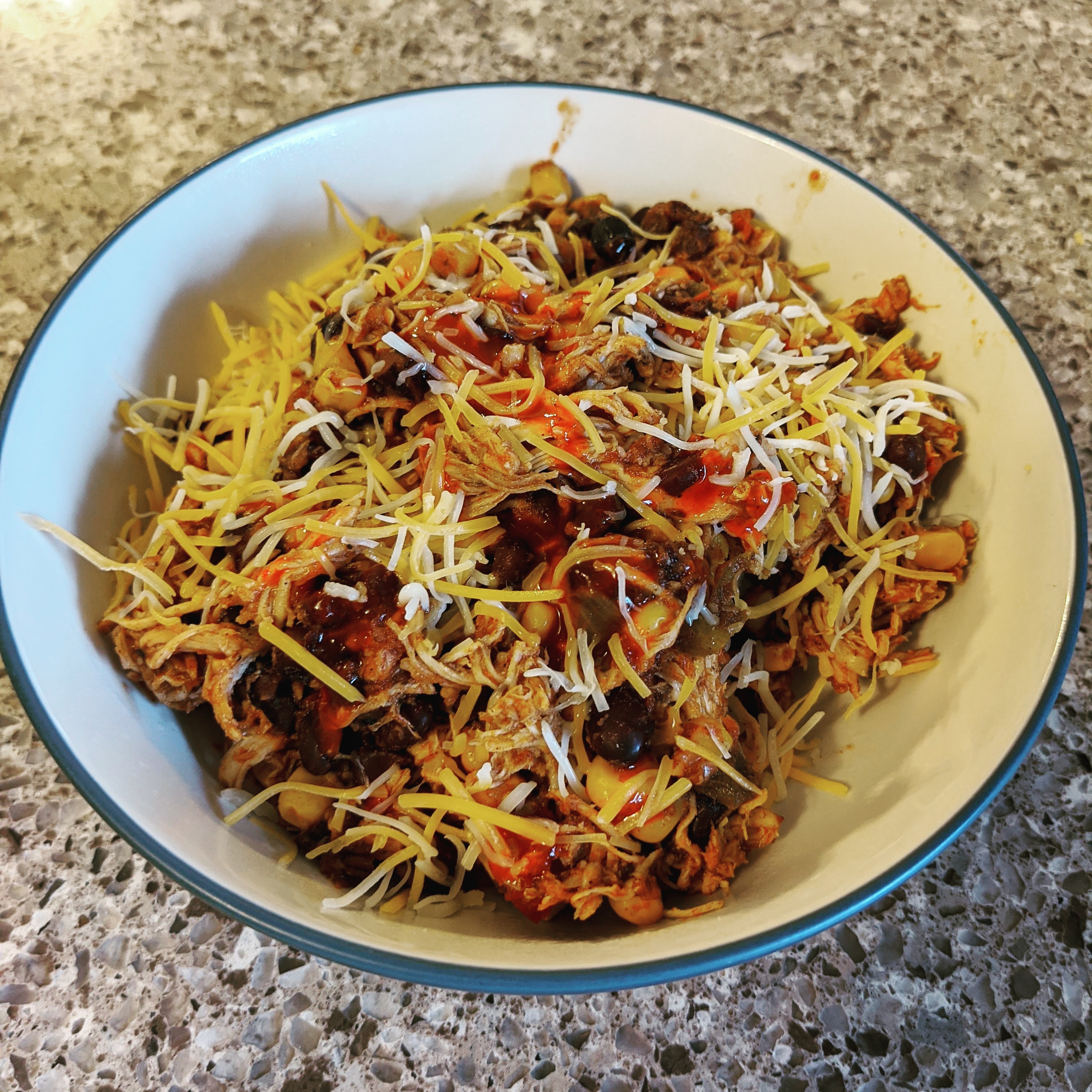 Week 15 Beans Chicken Taco Bowl (Black beans) r/52weeksofcooking