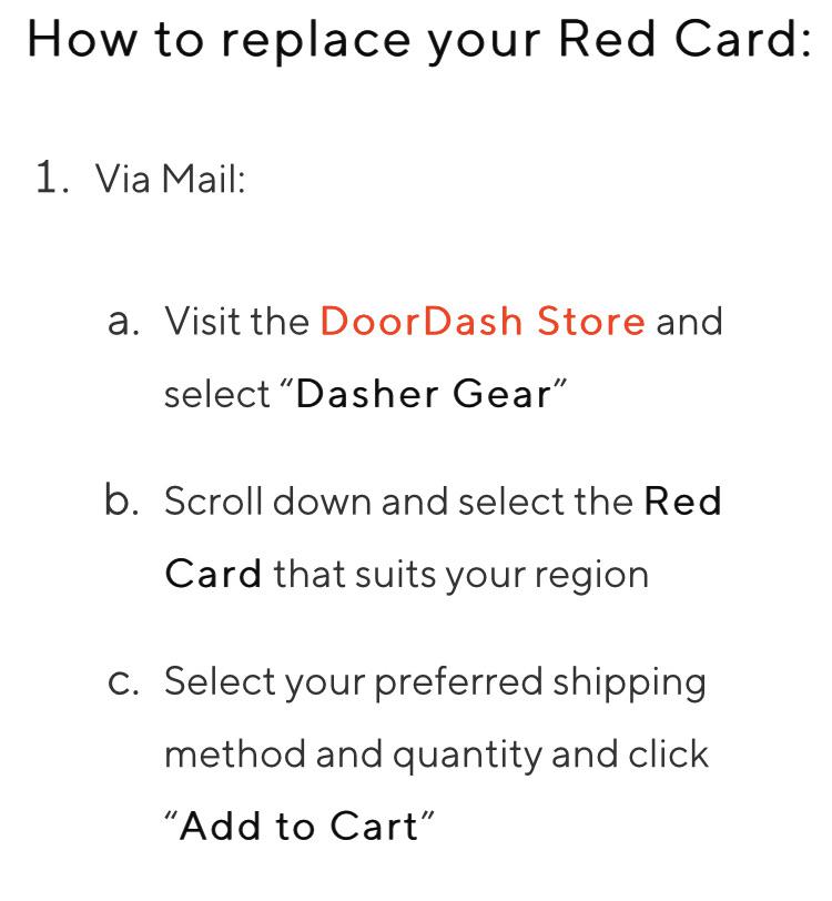 How to replace your Red Card (for those people posting