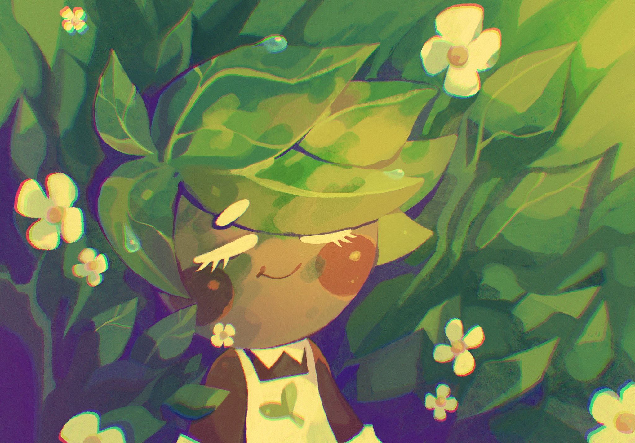 I painted my favorite, Herb Cookie! (ryanmboyes on twitter) r/Cookierun