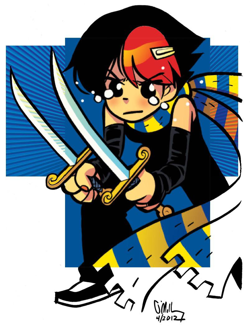 Can someone make a full color version of this Knives Chau art? I really