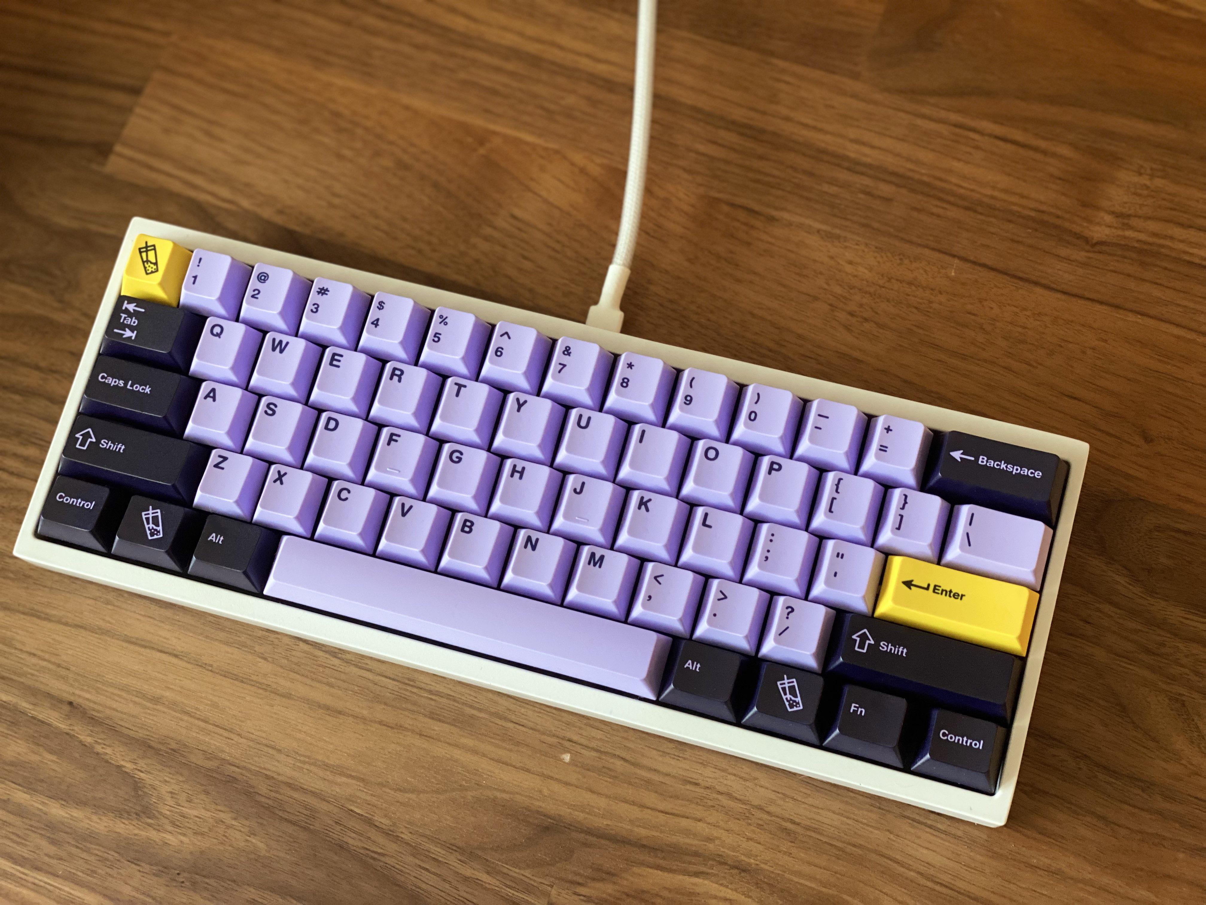 Bakeneko60 with NovelKeys Cherry Taro MechanicalKeyboards