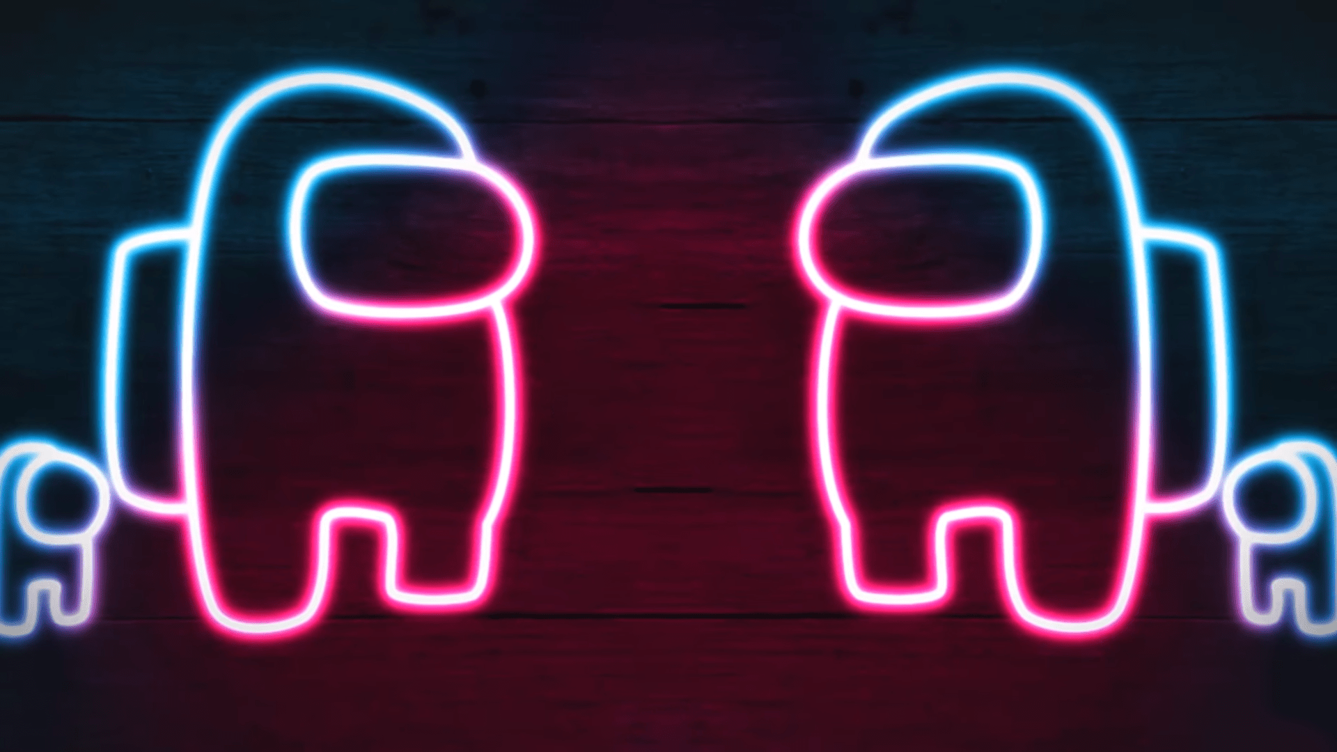 Neon Among Us [1920x1080] r/wallpaper