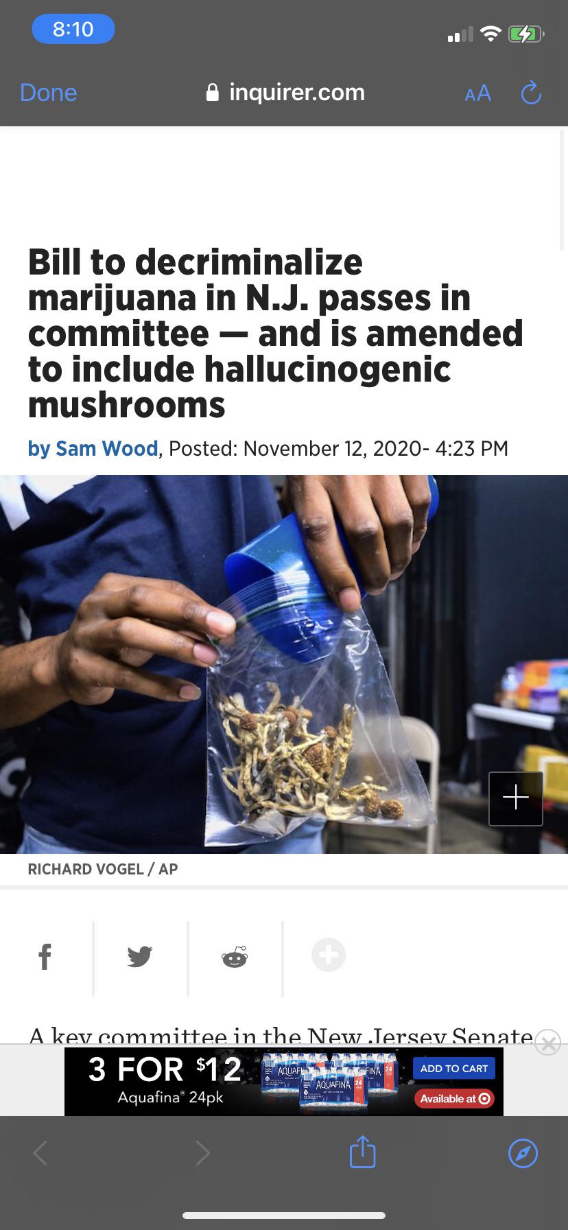 New Jersey decriminalized magic mushrooms and marijuana! r/shrooms