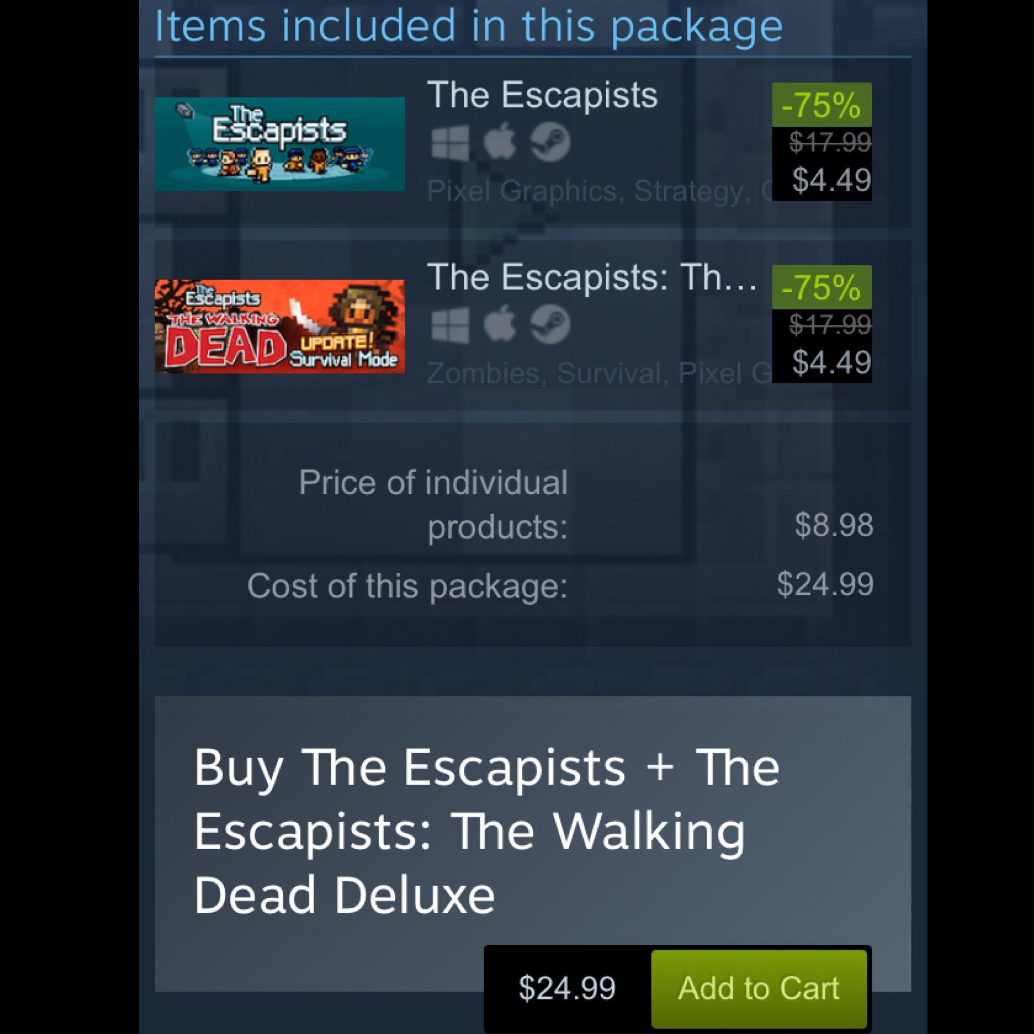 It’s cheaper to buy the games individually, instead of the package deal