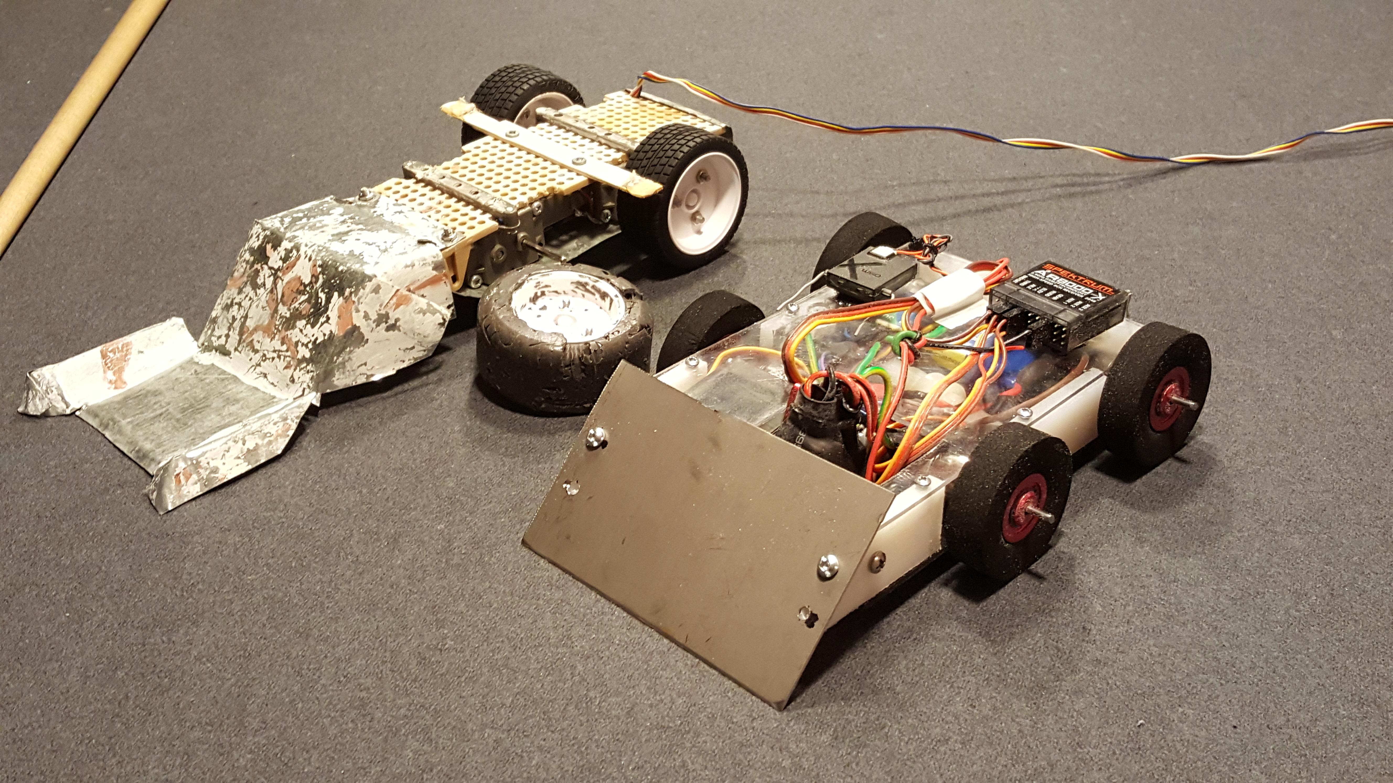 My very first robot, and my very second robot that I just finished! r/battlebots