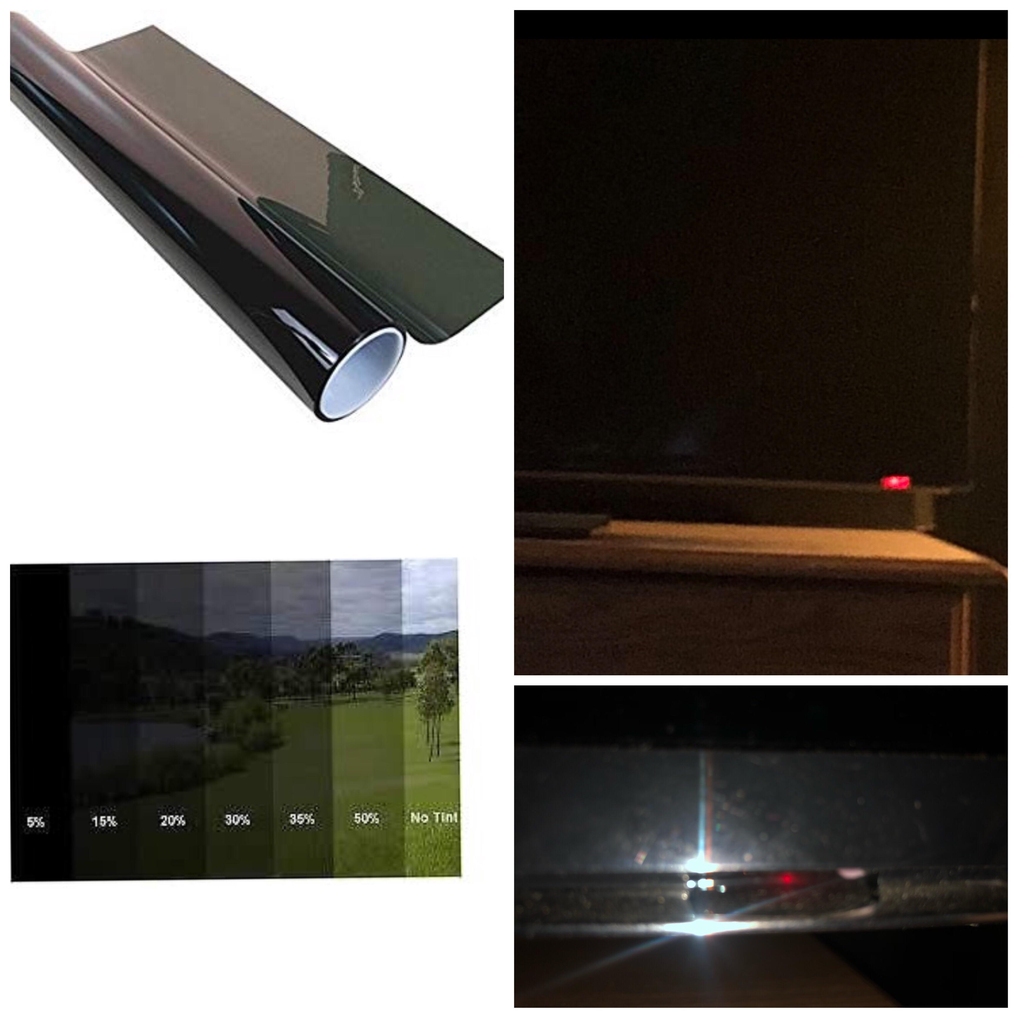 Use window tint film over the annoying overly bright light on your tv