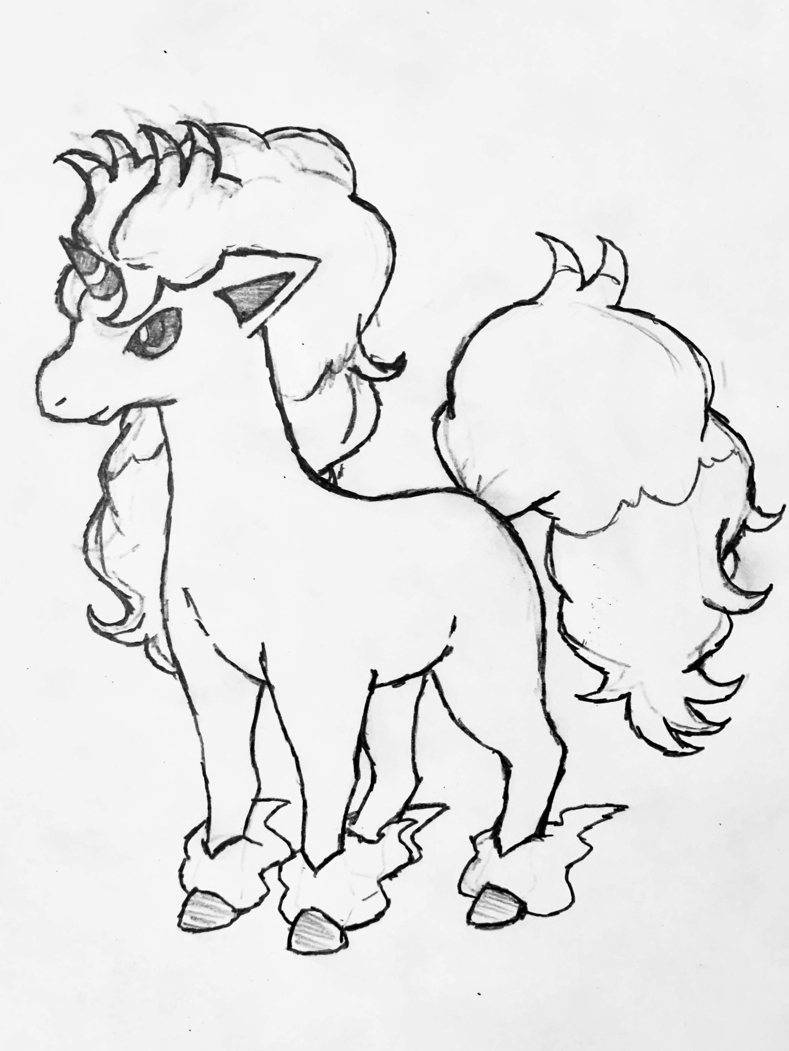 Cute Pokemon Coloring Pages Ponyta