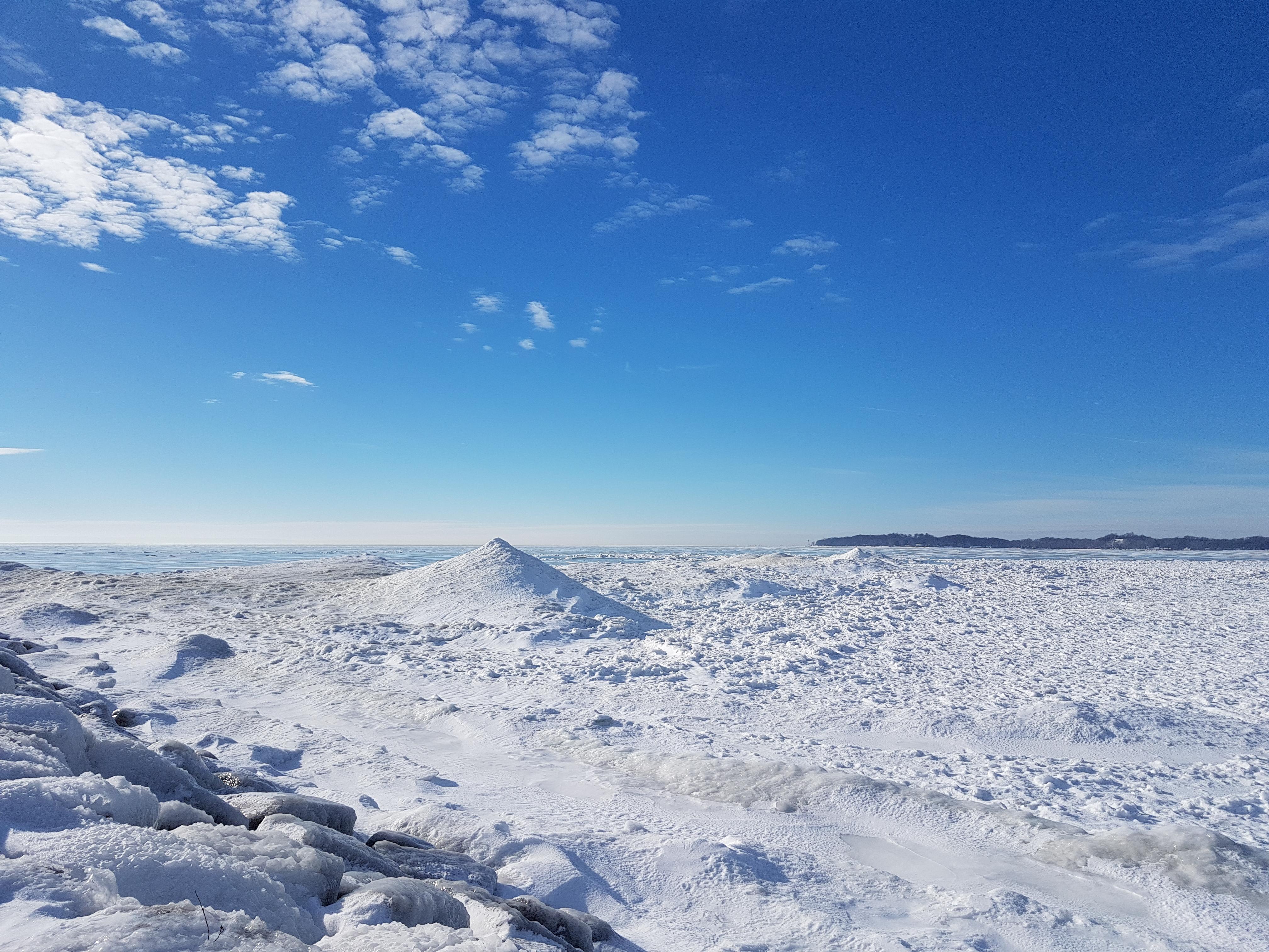 Crystal Beach, Ontario Ice Caves formations. Not nearly as large as