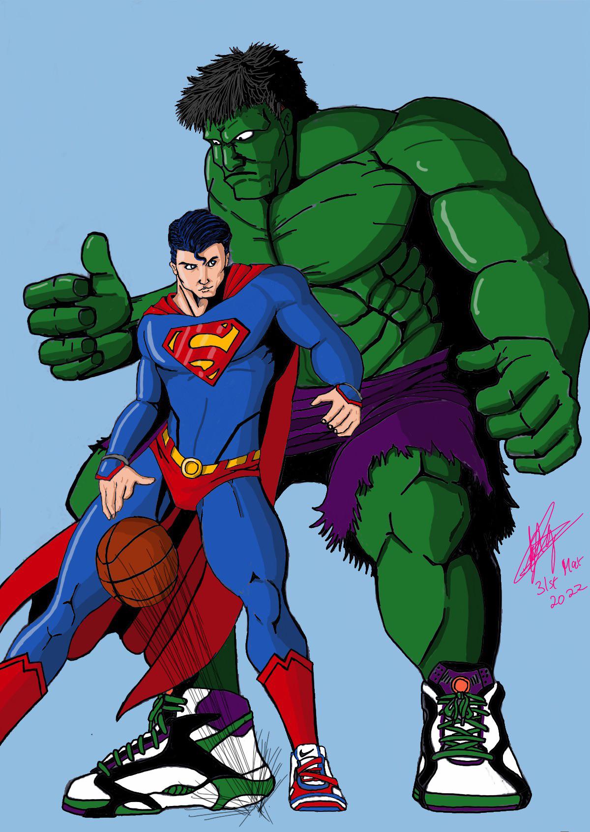 [Artwork] Superman vs Hulk by me