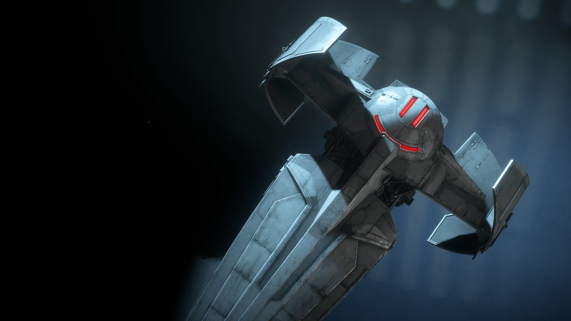 Darth Maul's ship has a smiley face on it, cannot unsee