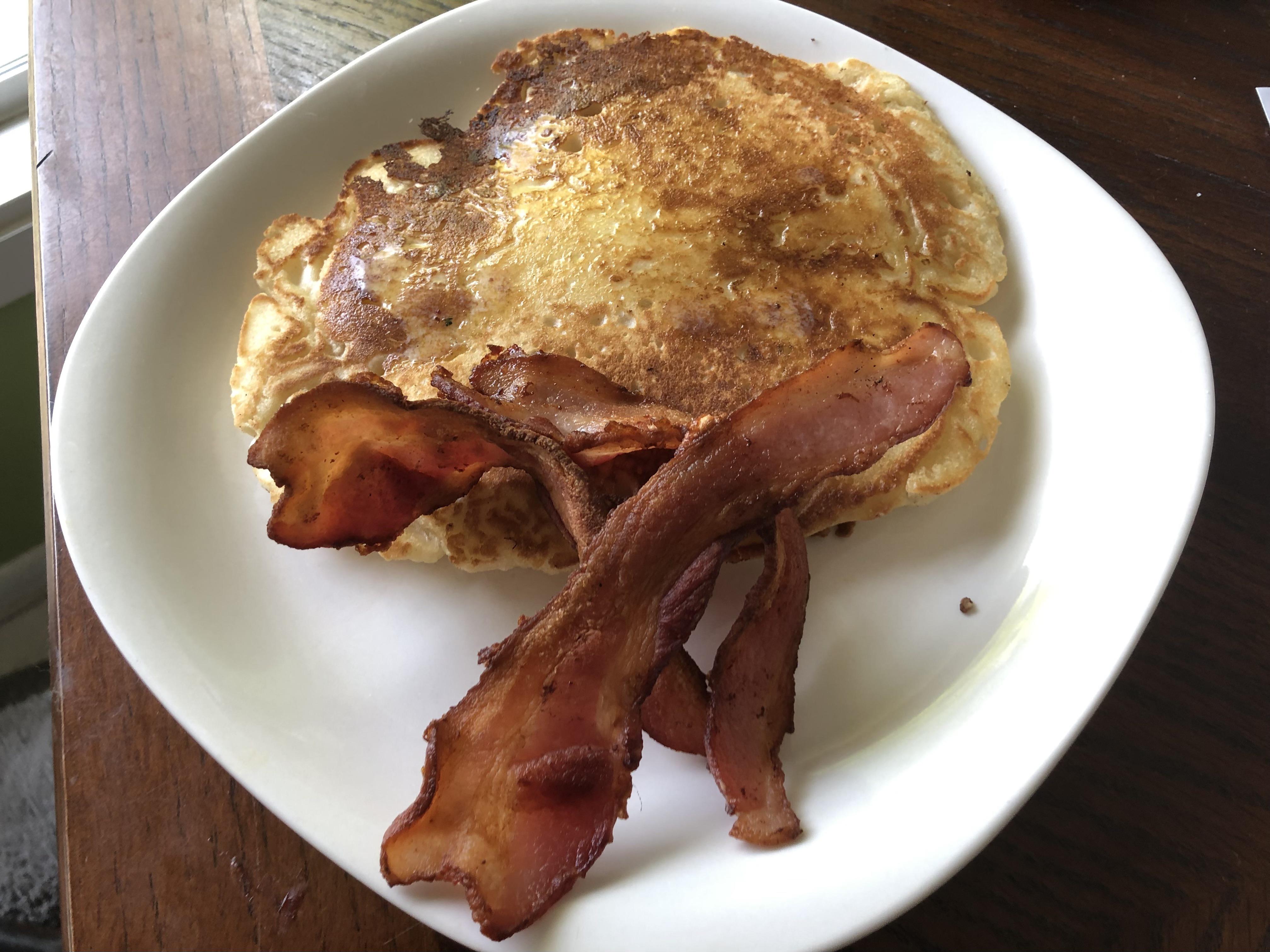 The best pancakes and bacon I ever produced ( I’ve cooked for 35 years