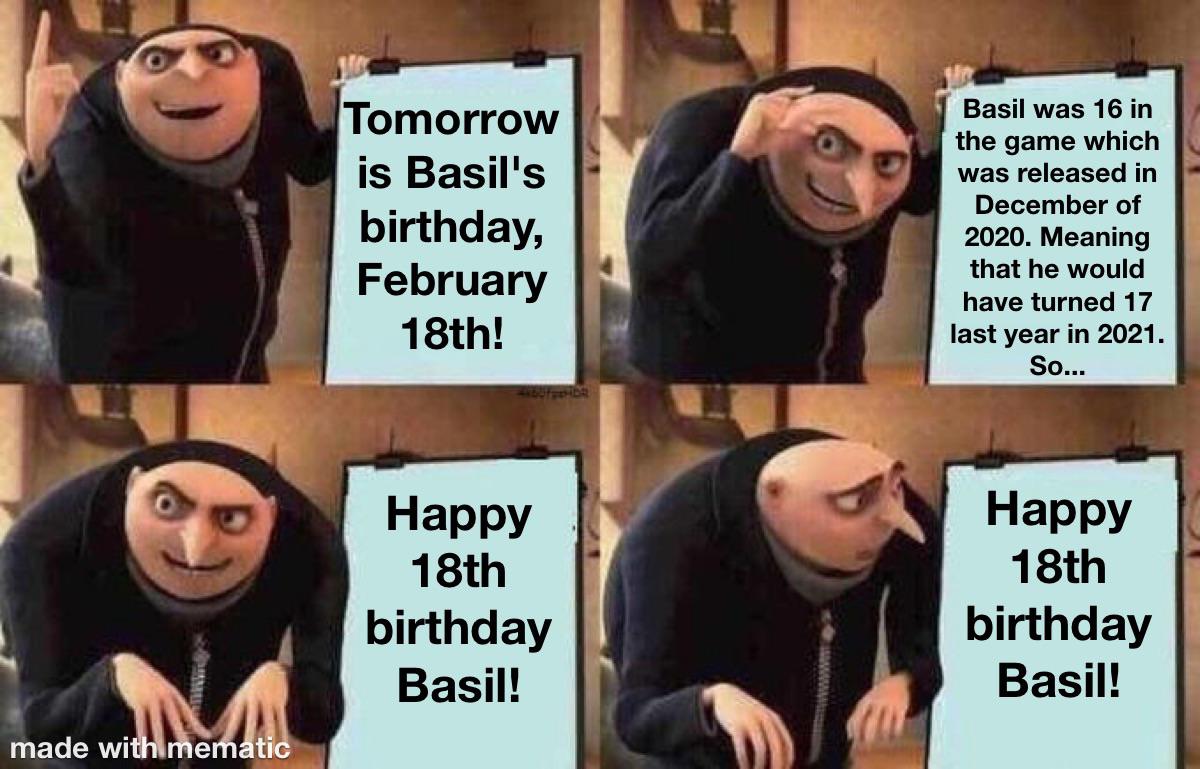 Wow, I can't believe Basil is already turning... ₒₕ OMORI