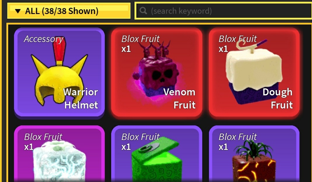 trading all of the fruits besides dough. r/bloxfruits