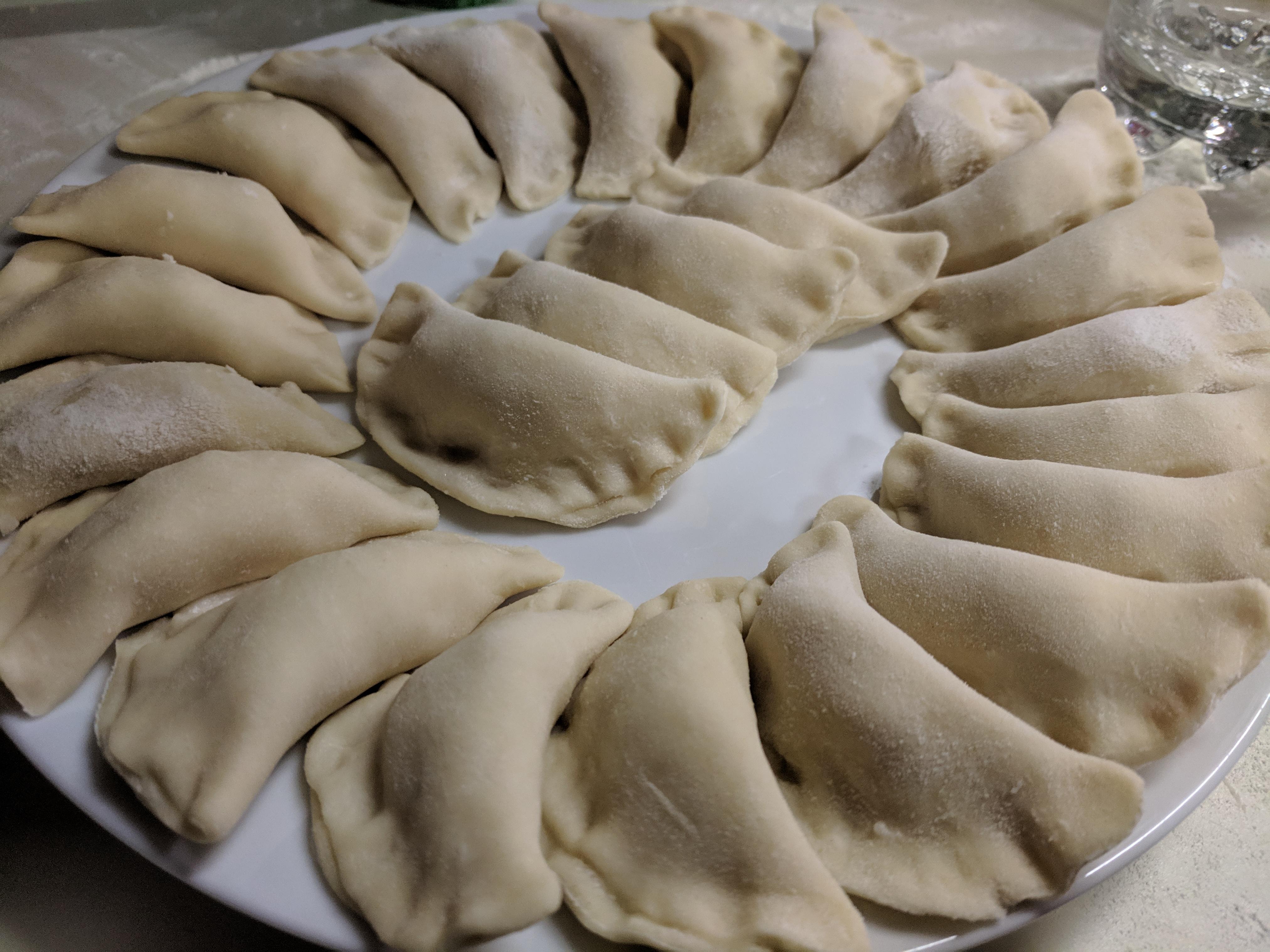 [Homemade] Potato, cheese, and onion perogies r/food