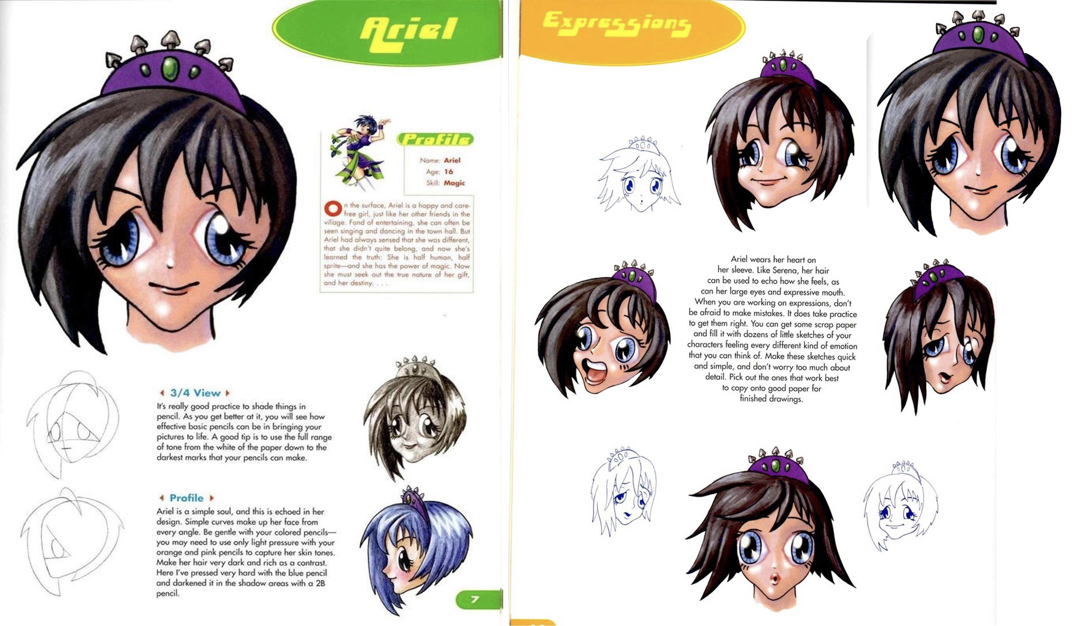A real page from "Anime Art Book" by Ken Penders r/delusionalartists