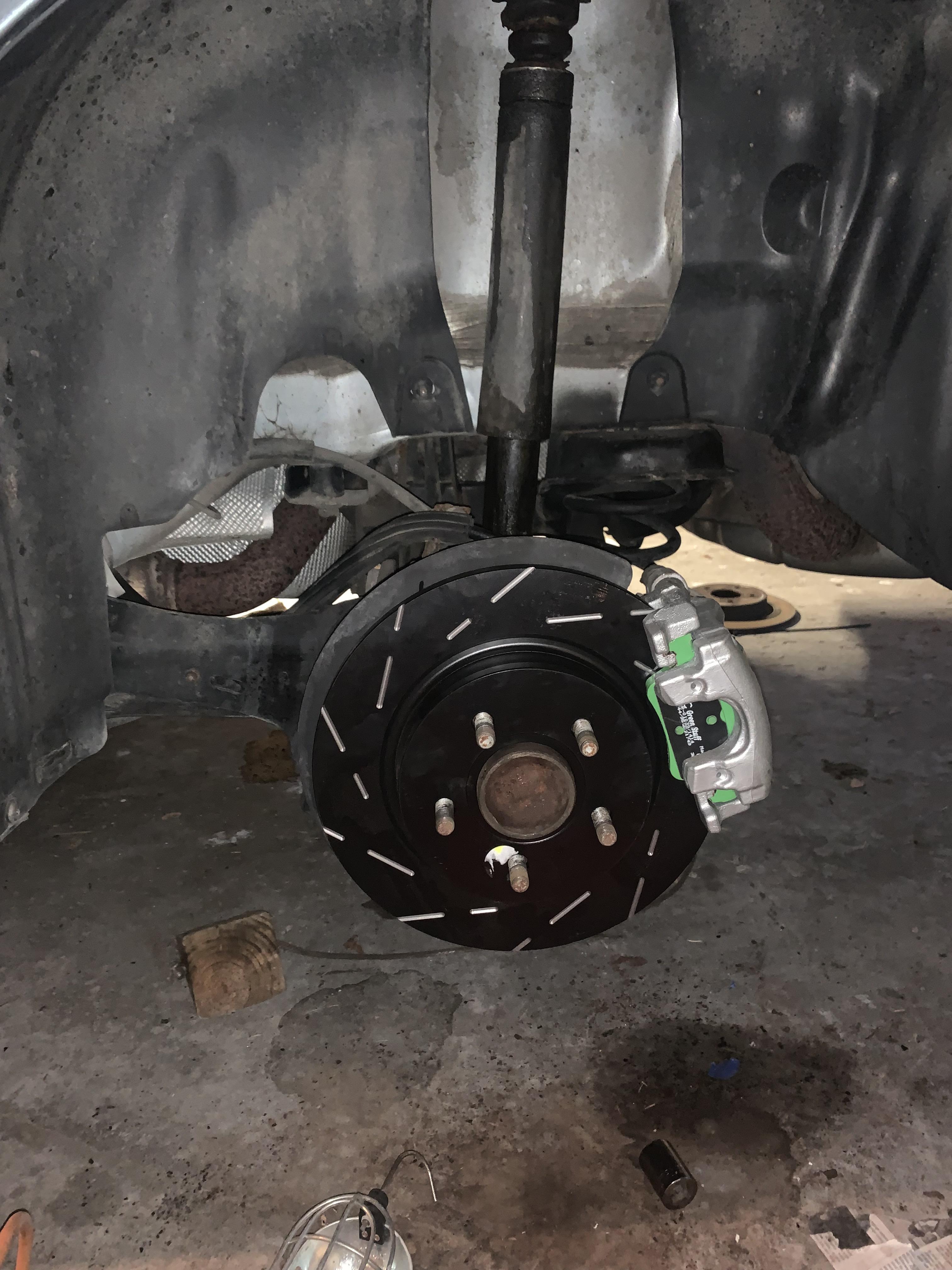 Just changed my brakes and repainted my calipers for the first time