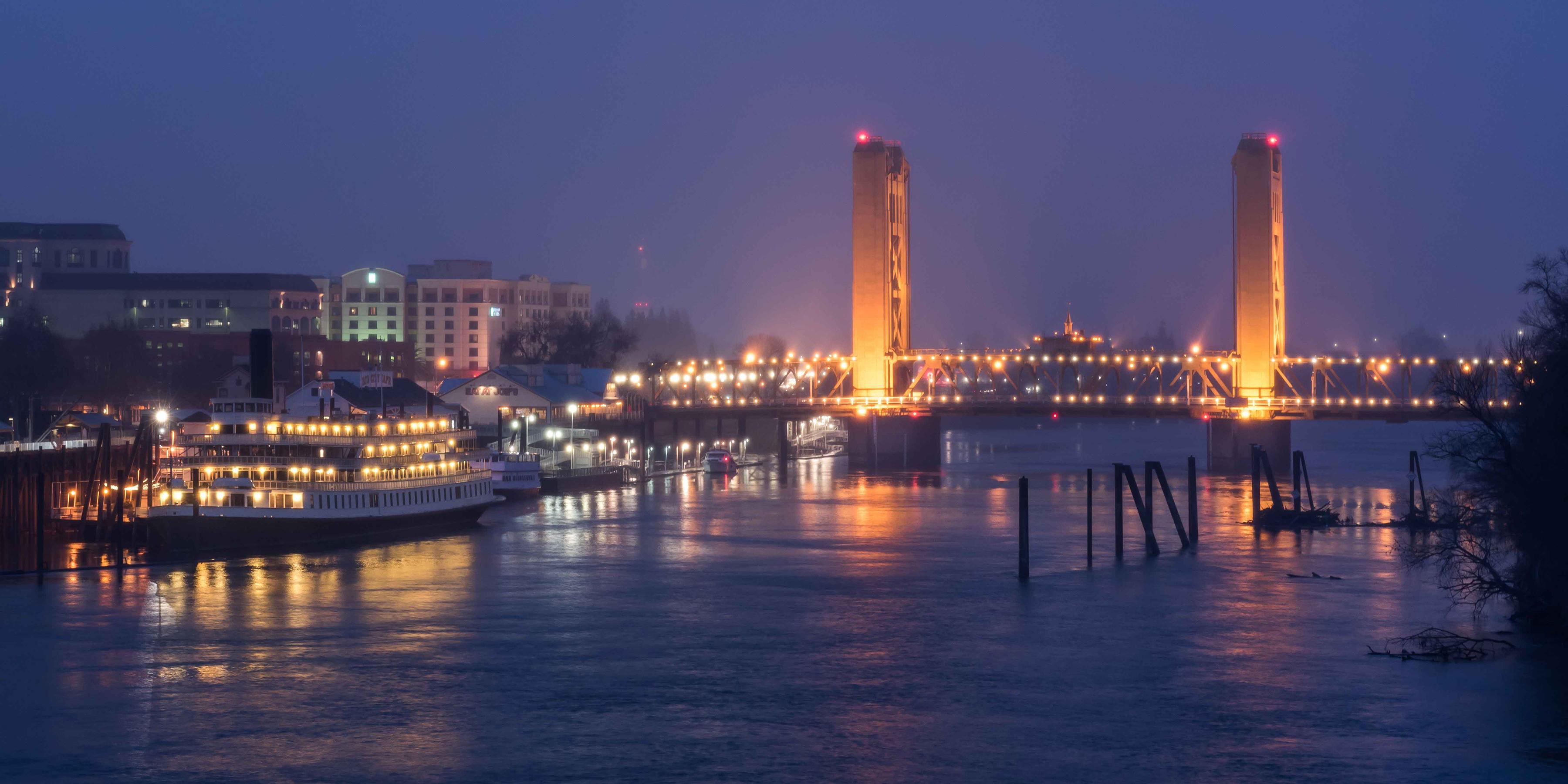 I braved the I street bridge this morning to get a picture of The Delta