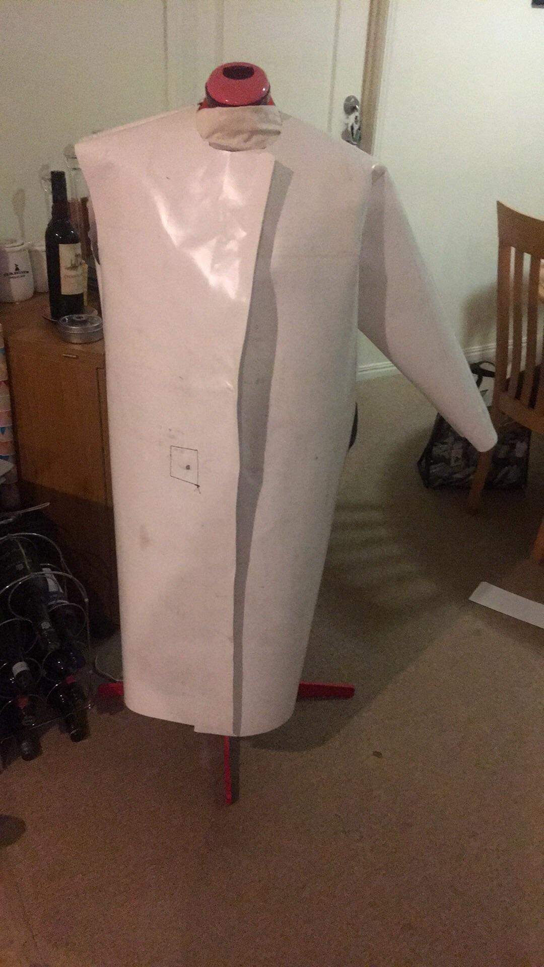 Coat being made from the side of a truck/lorry. It’s for a friend’s