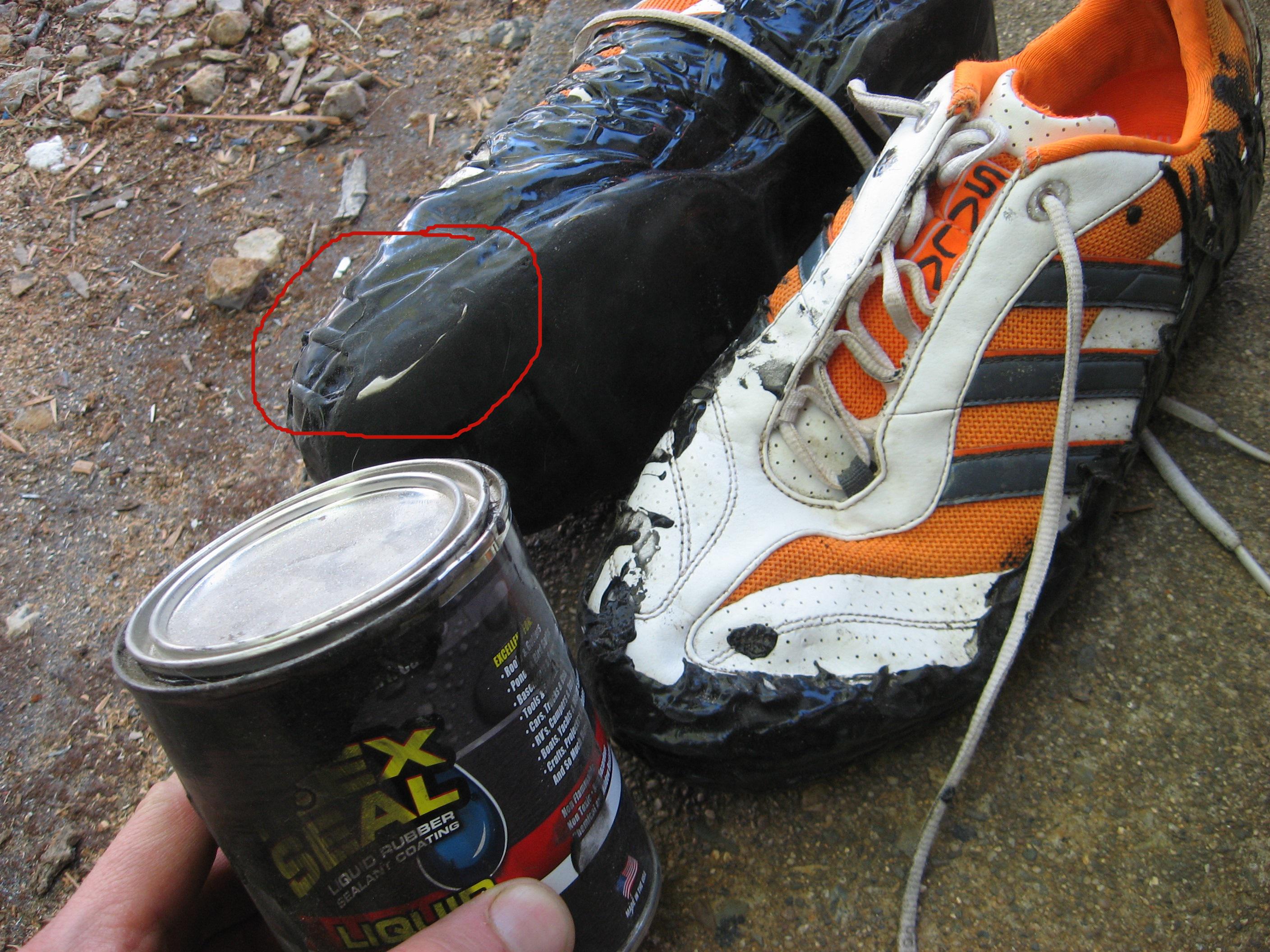Homemade Climbing Shoes with Cheap Sticky Rubber for Only 10 r