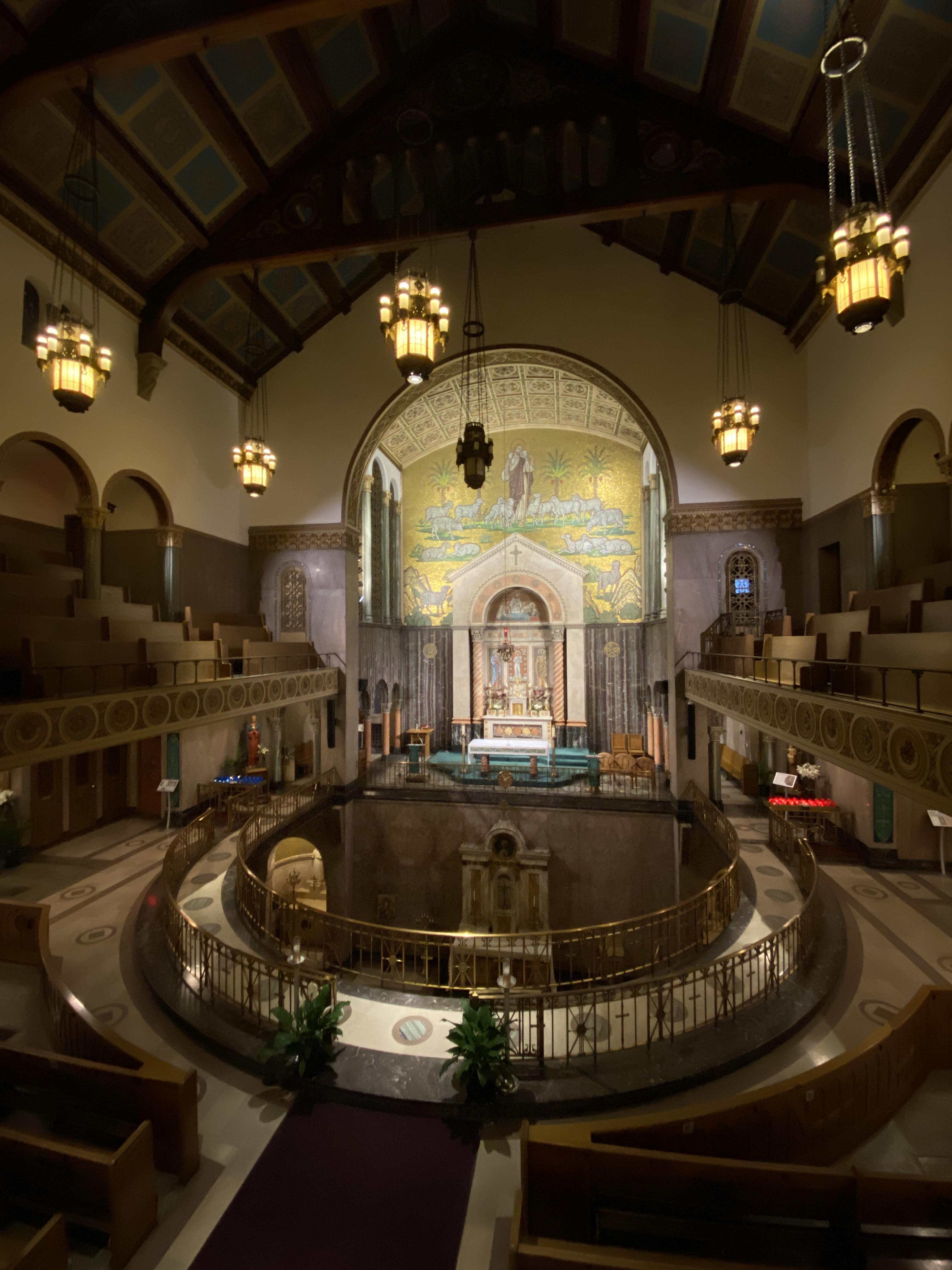 St. Aloysius Church in Detroit Michigan. It’s one of a kind design