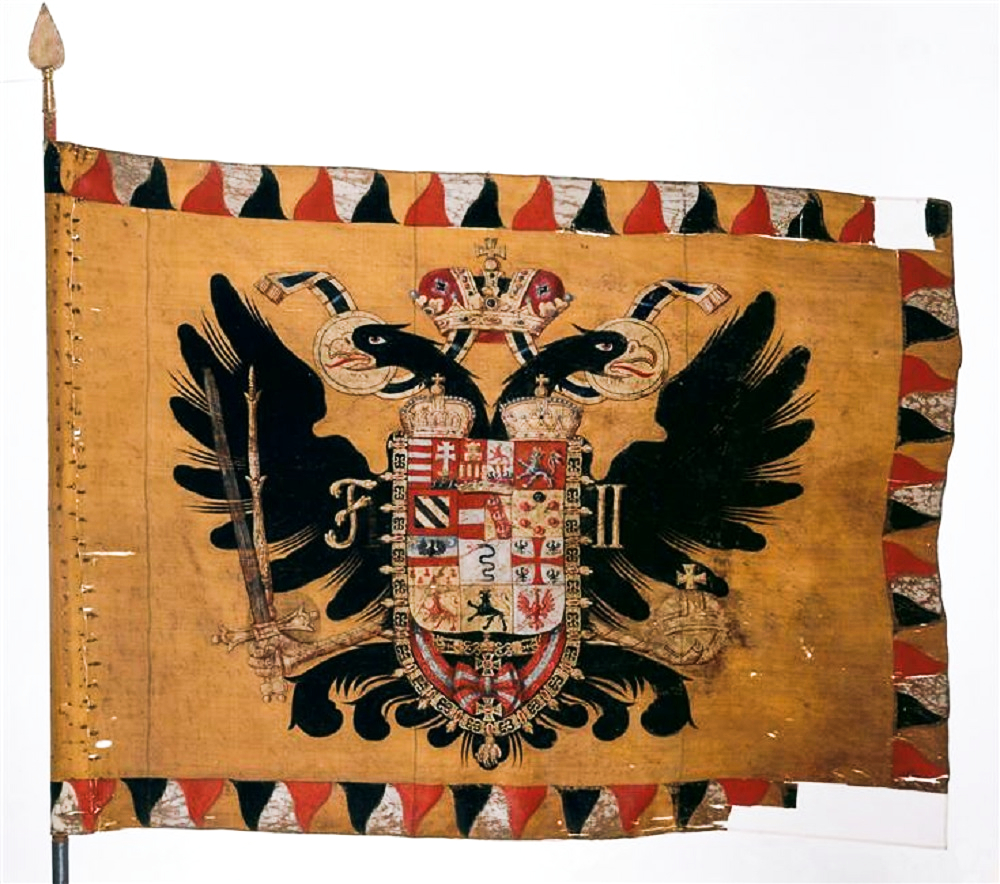 Battle flag of Austrian (Habsburg) Empire captured by Napoleon army at