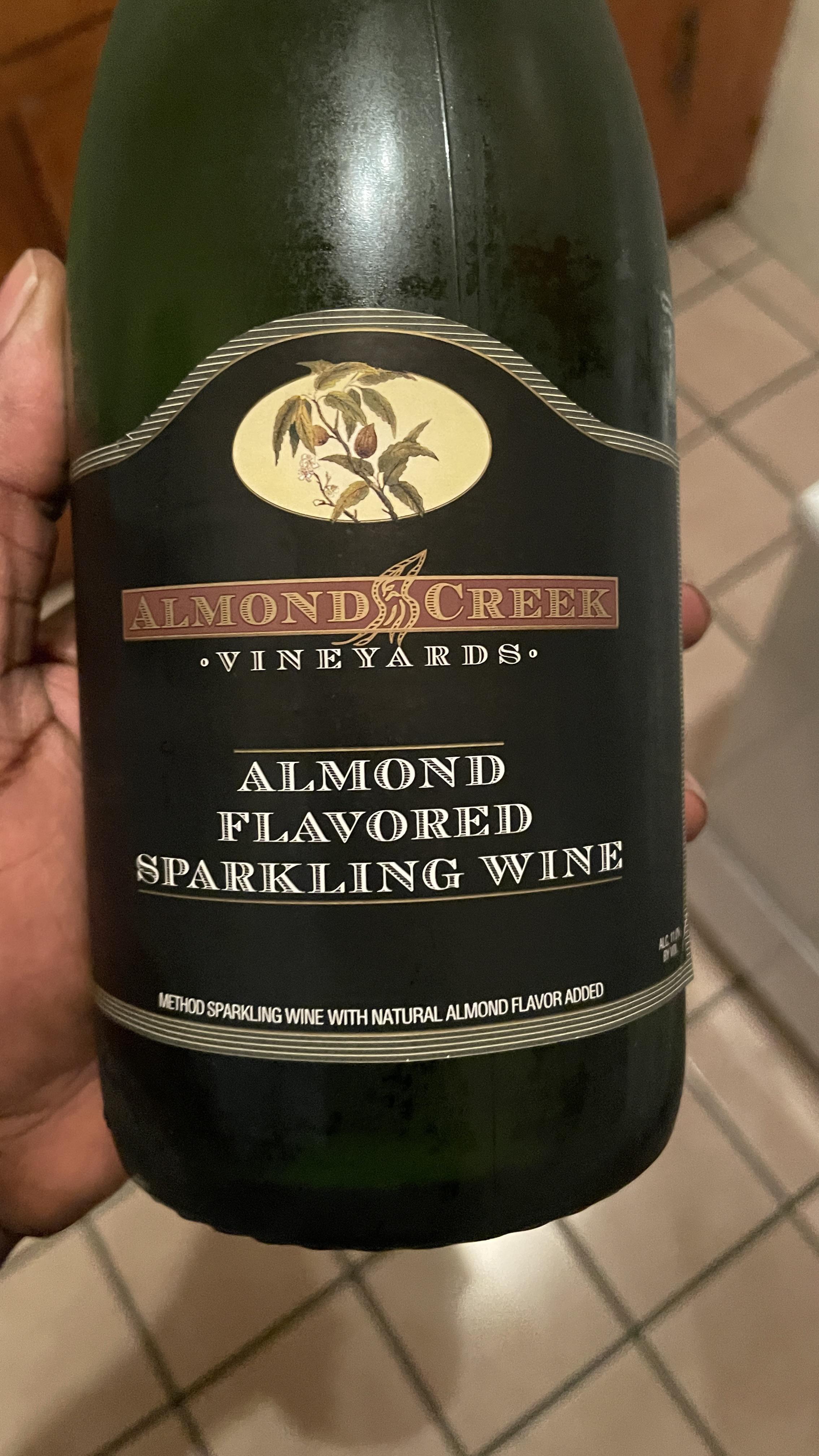 Discovered almond flavored sparkling wine Friday. Meant to take it to my friend’s for NYE, but