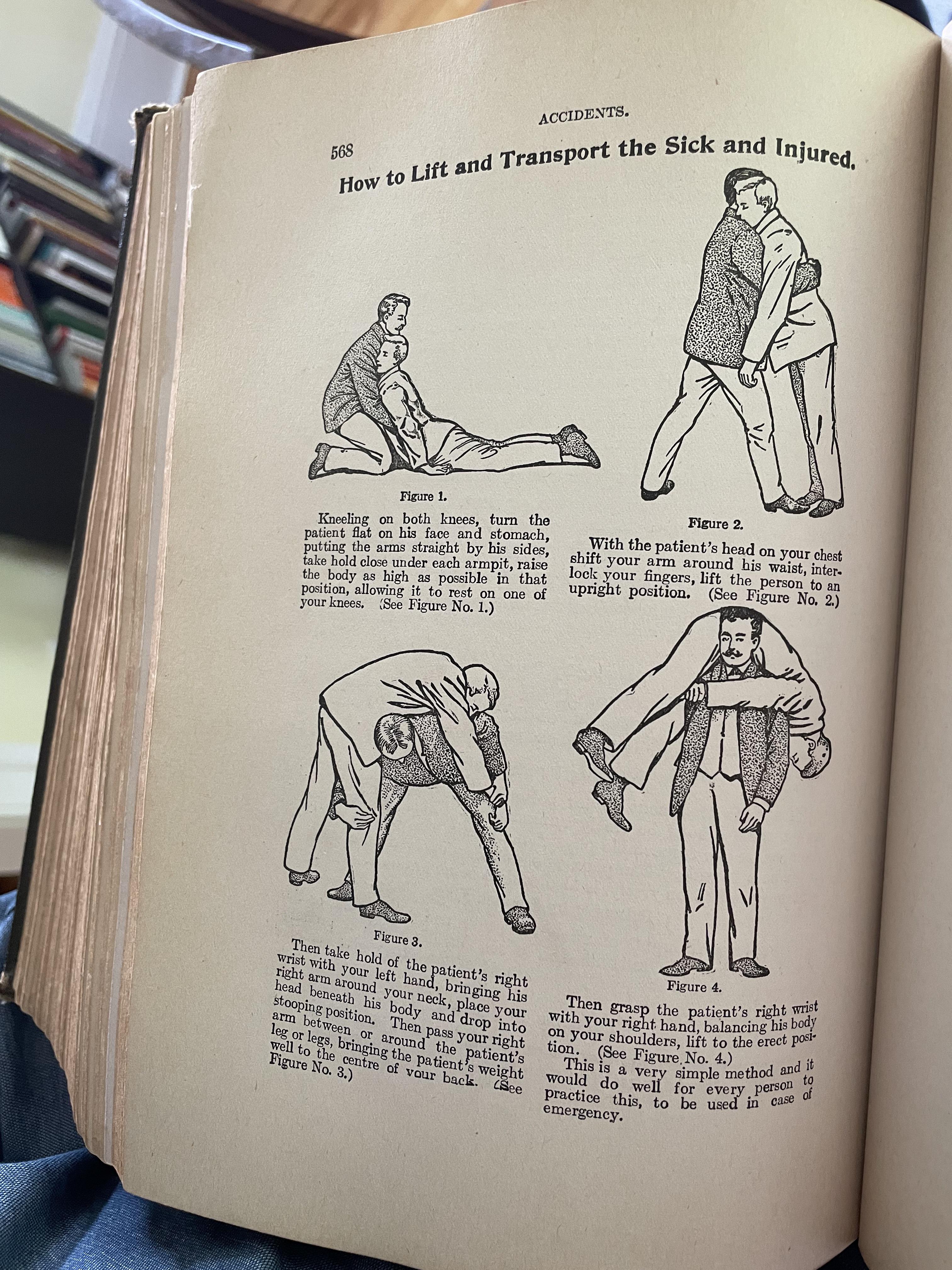 How to pick up a sick person—from a 1920s home medicine book coolguides