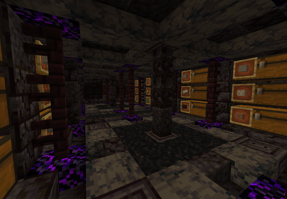 An idea I got from the new Blackstone blocks a storage dungeon r