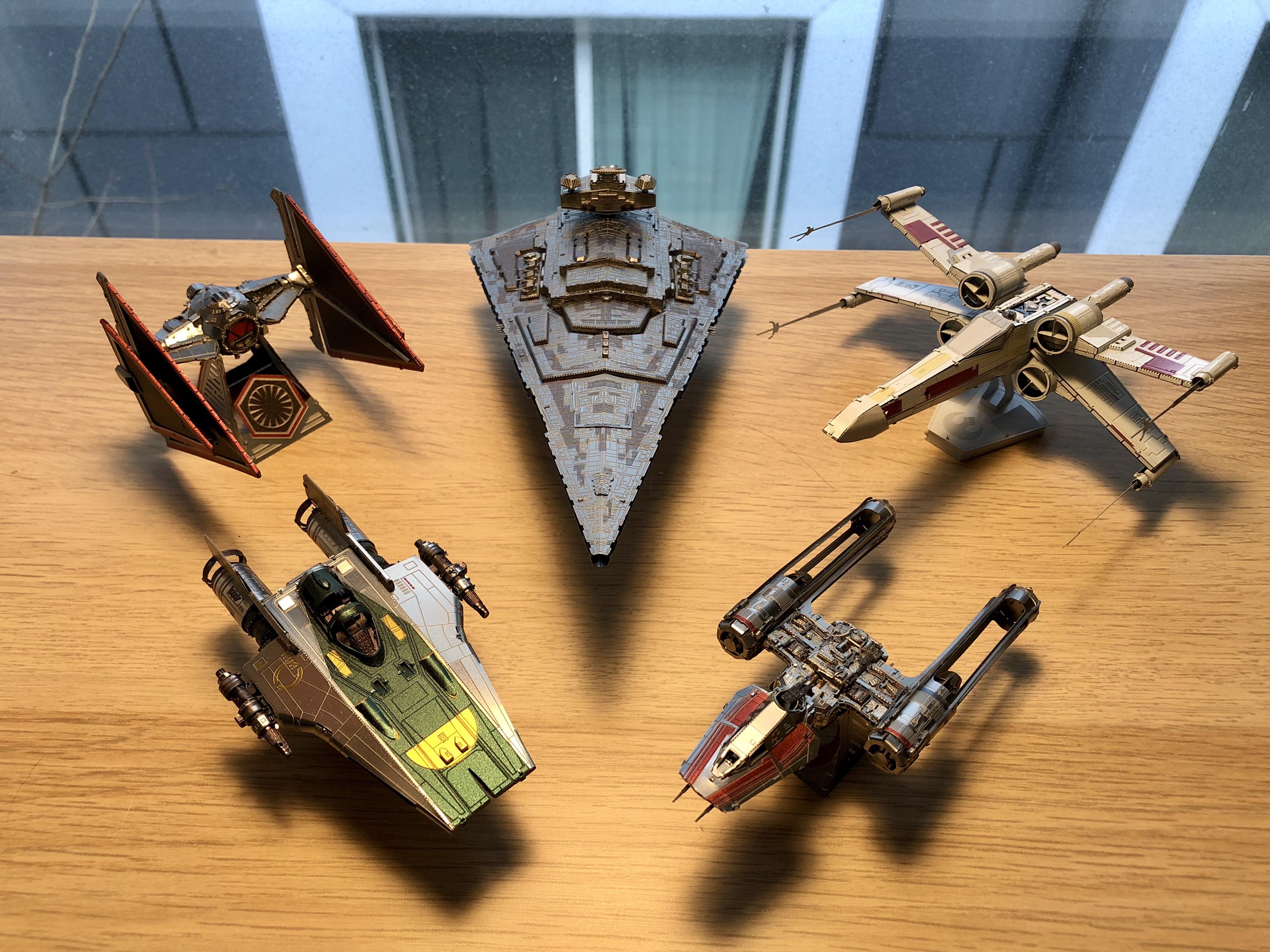My fleet of Star Wars ships since quarantining r/metalearth