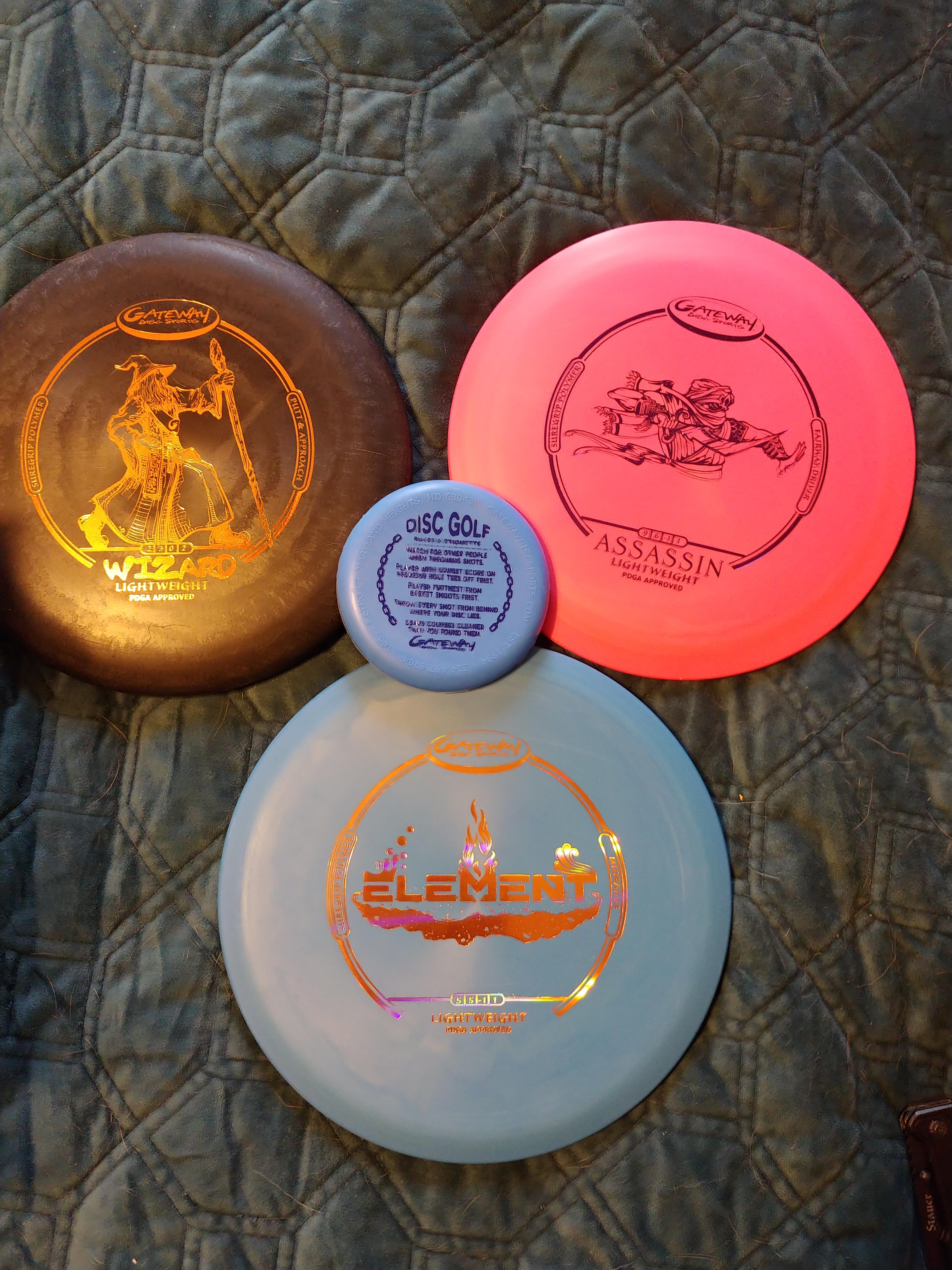 Lightweight Starter set for the Mrs courtesy of Gateway discs and their