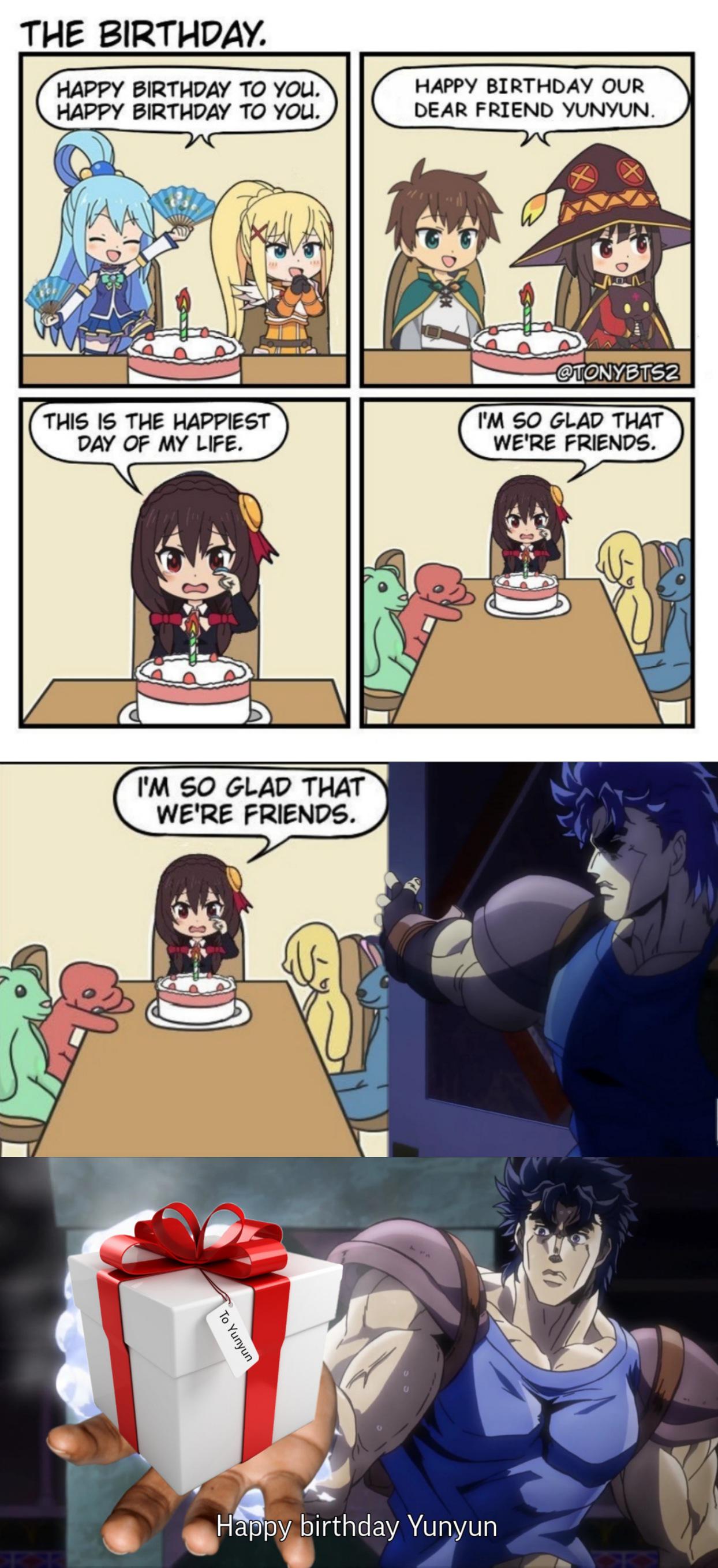 Johnathan visited Yunyun birthday goodanimemes