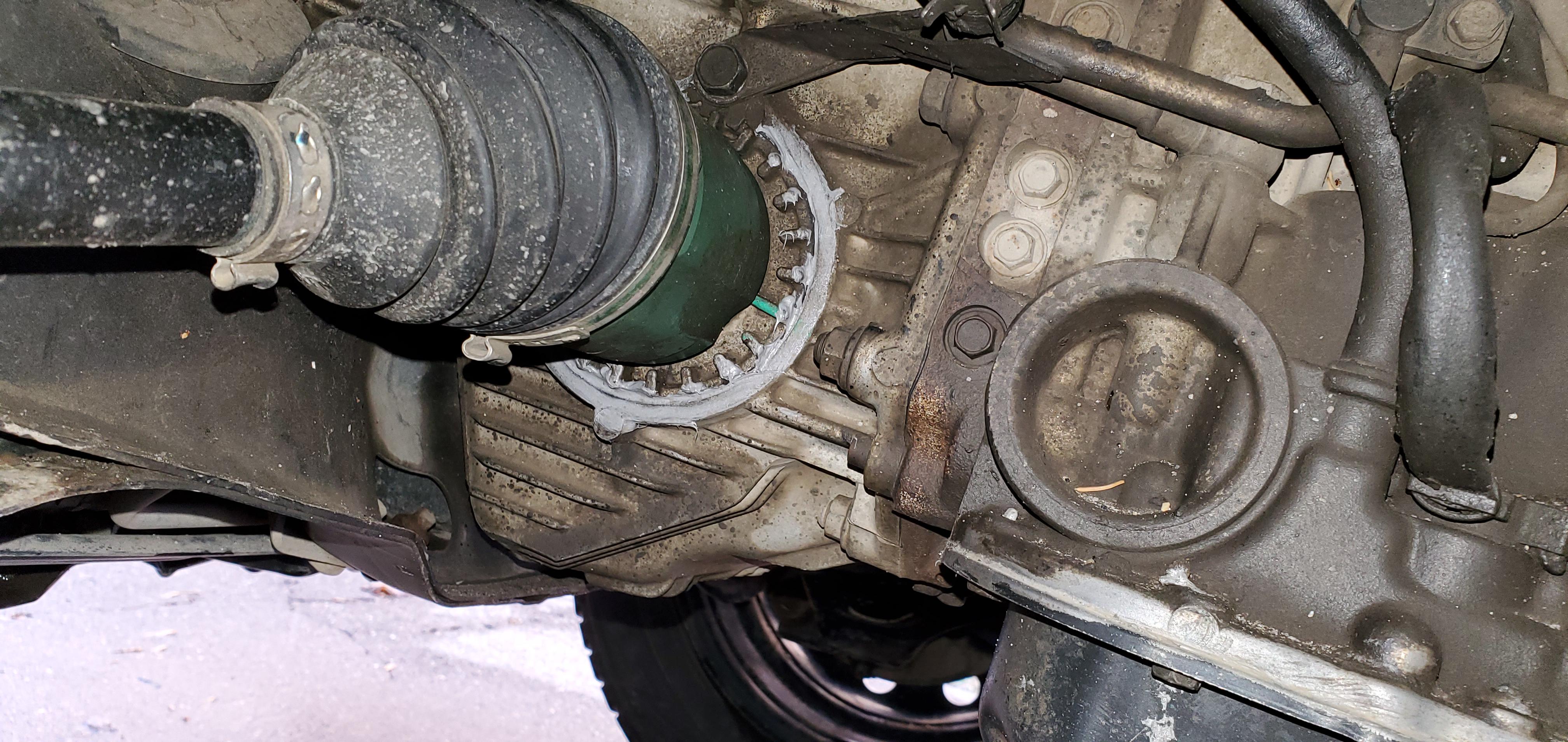 Took my car to a transmission shop for a leaking trans oil pan and