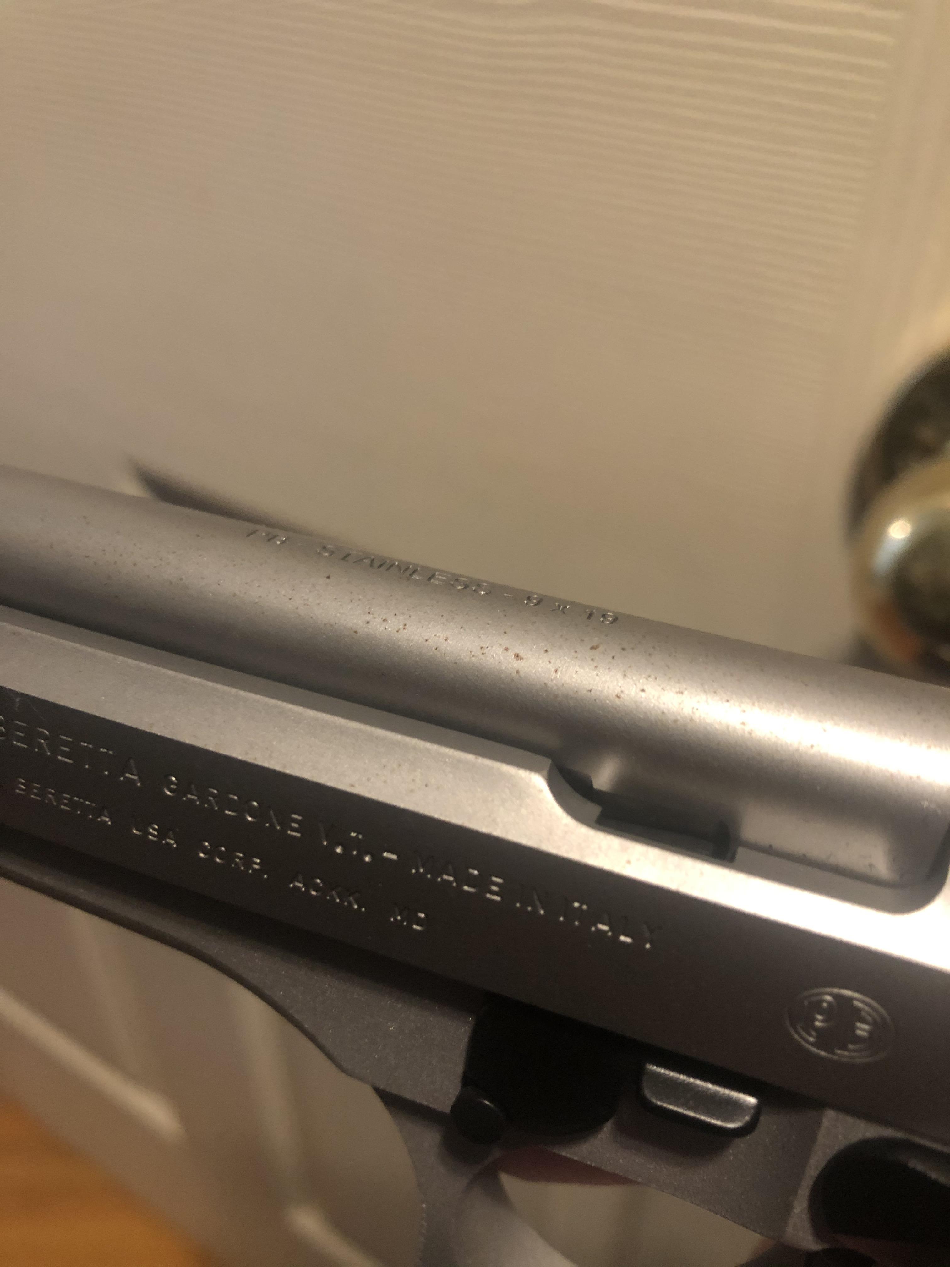 Help! Rust on my first gun, oiled it as soon as I got home and I haven