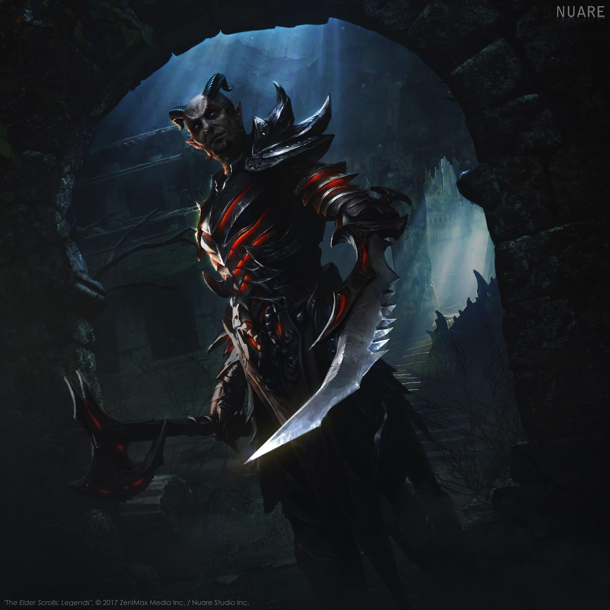 Sower of Revenge Daedra art by NUARE Studio ImaginaryTamriel