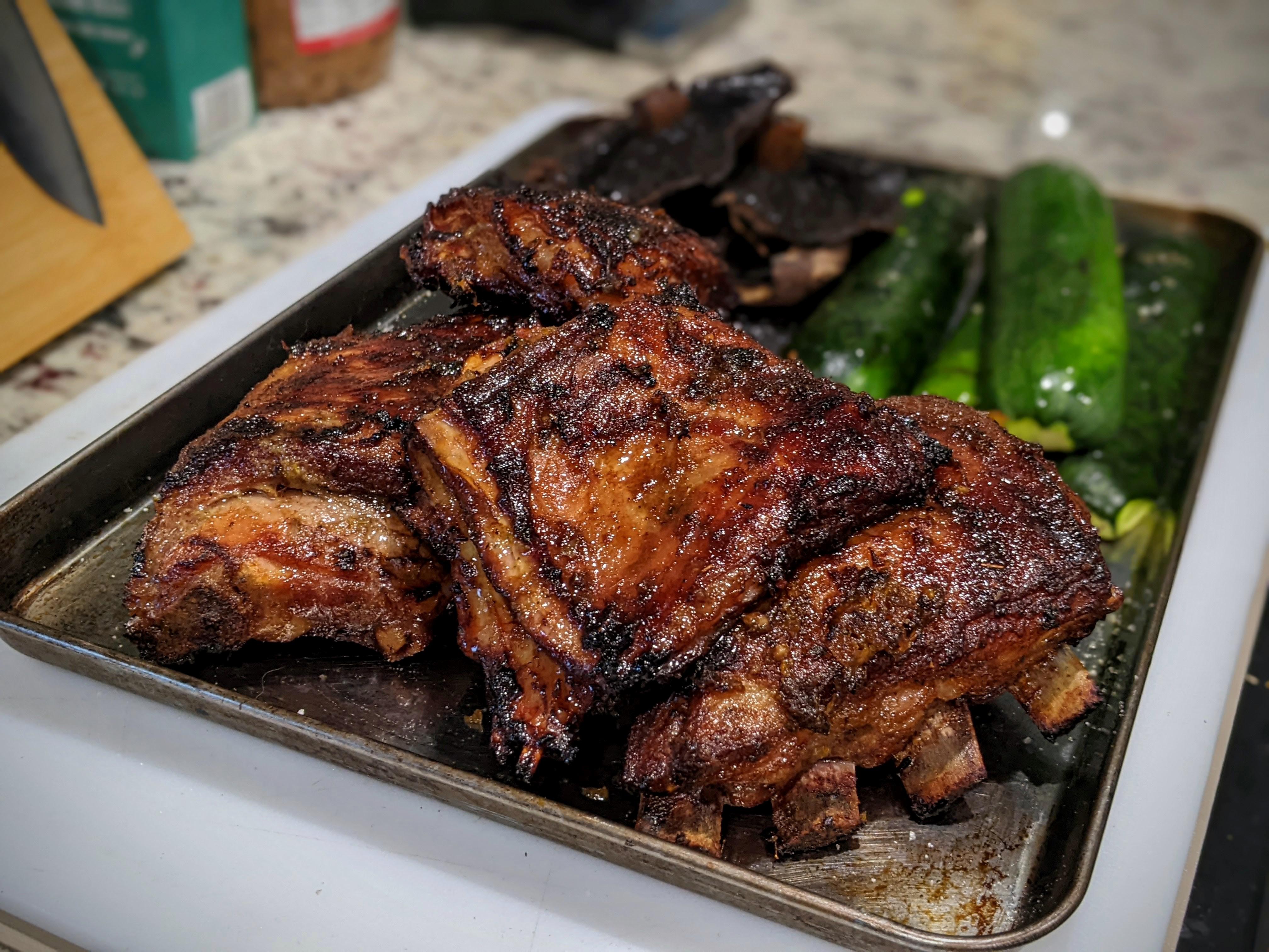 Slow Roasted Lamb Breast r/charcoal