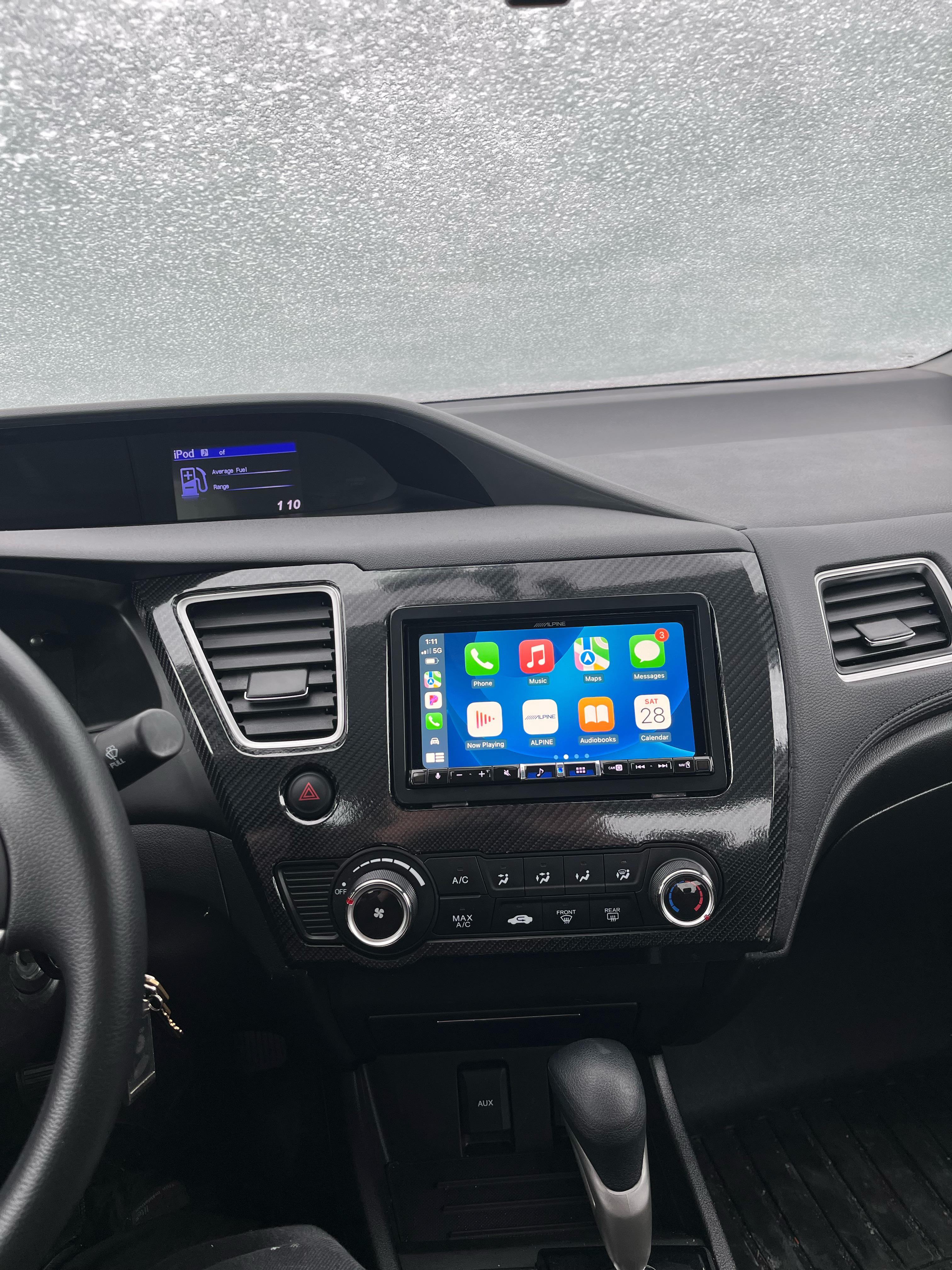 Alpine iLX507 last part of the install on 2015 Honda Civic. Just